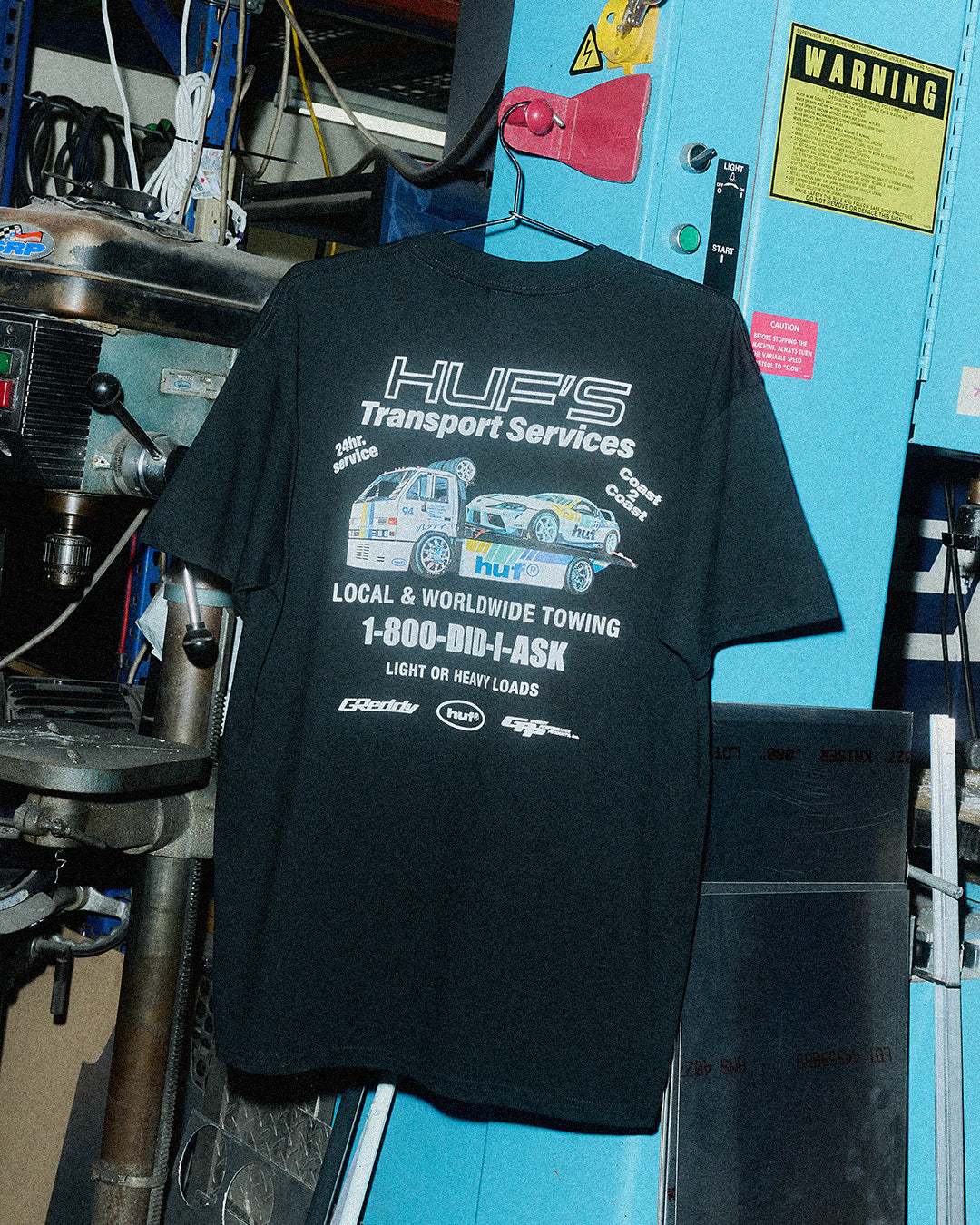 HUF x GReddy Tow S/S Tee - Black