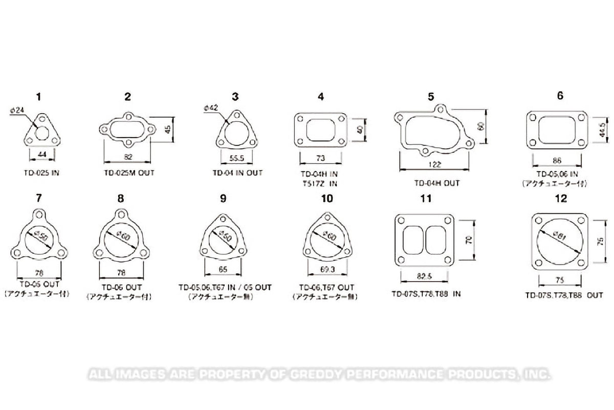 TD TURBO OUTLET (ACT/EXT) GASKET TD06S TD06SH-16 - (11900141)