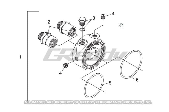 GReddy Oil Filter Block Sensor Adapter - Universal