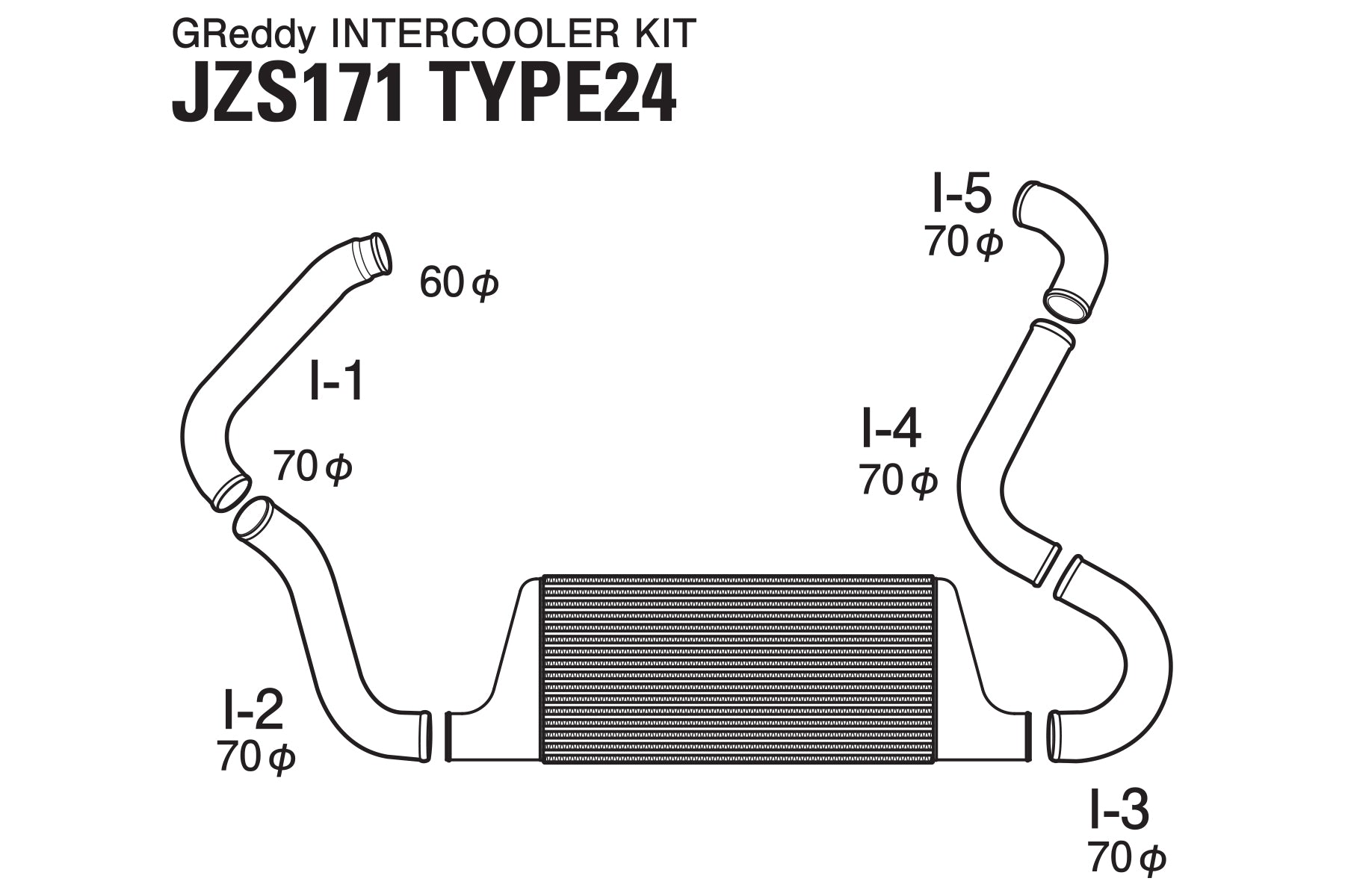 TRUST INTERCOOLER T-24F JZS171 - (12010213)