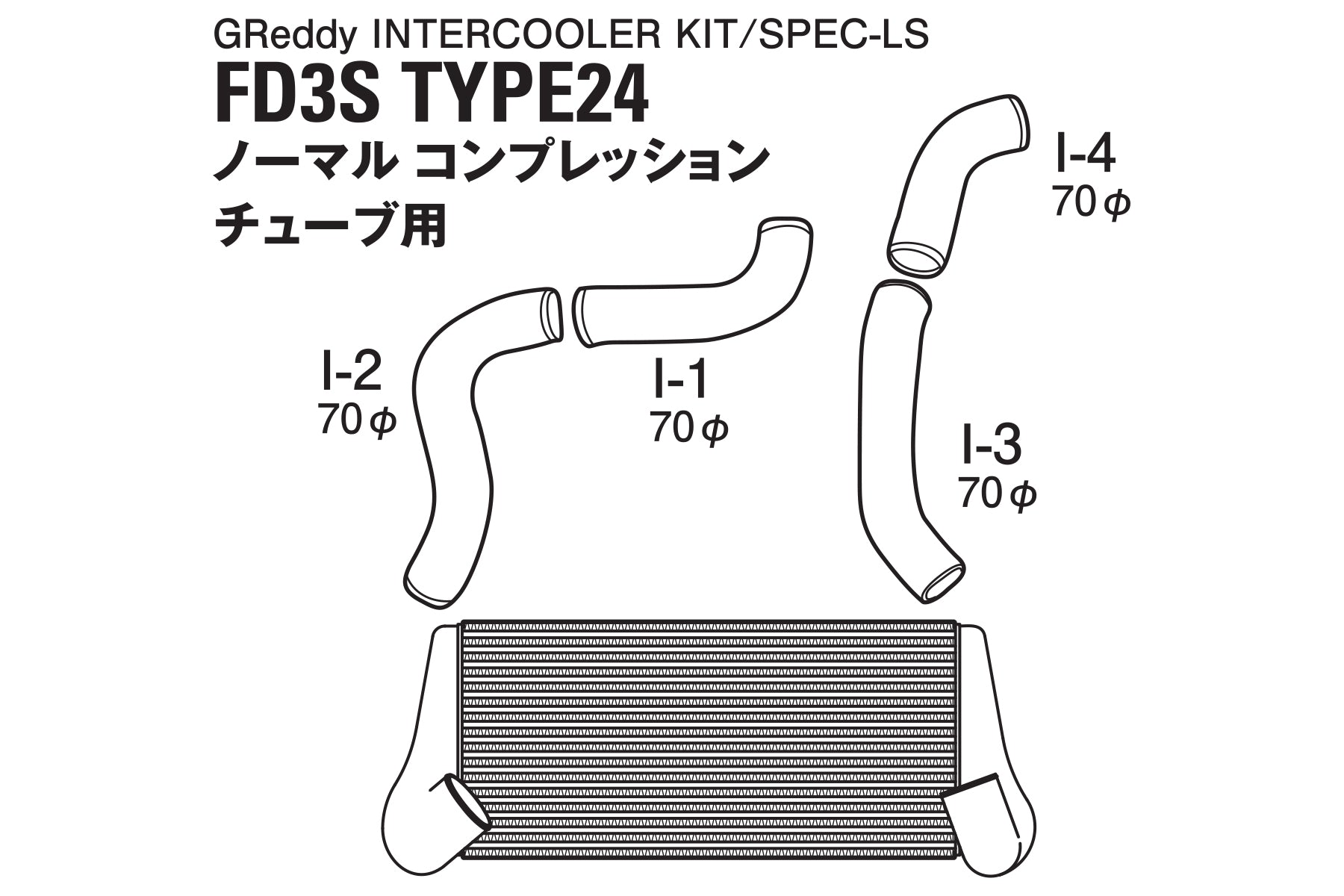 TRUST INTERCOOLER T-24F FD3S FACTORY COMP - (12040202)