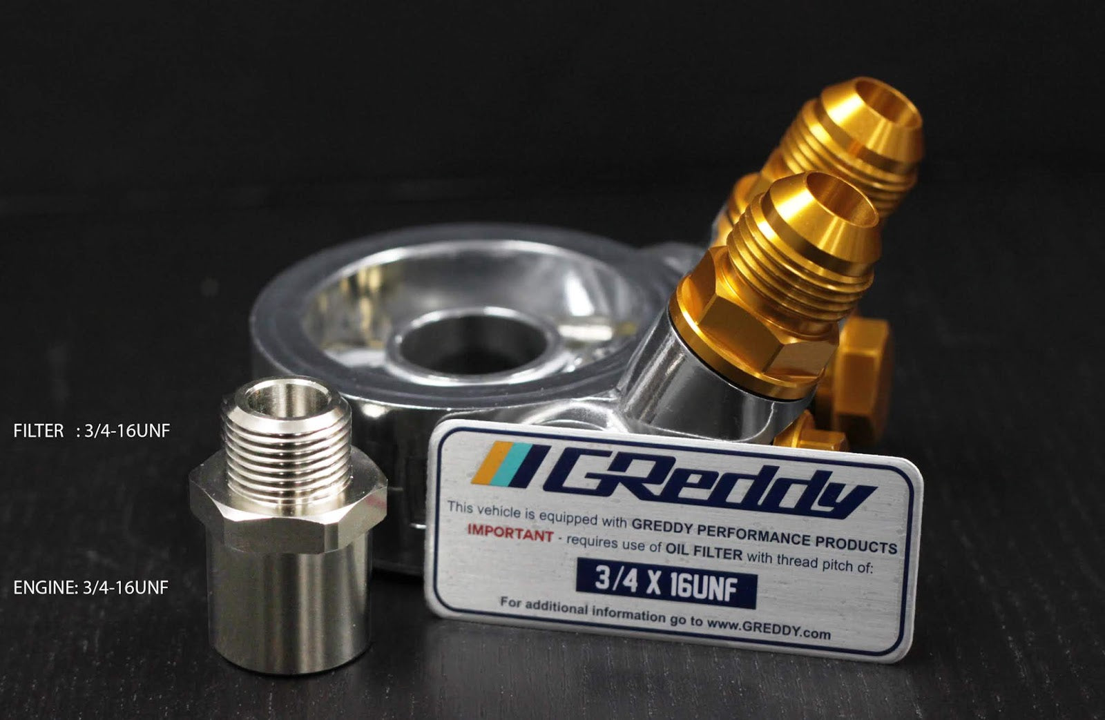 GReddy Oil Cooler Block Adapter Type E - Universal STD