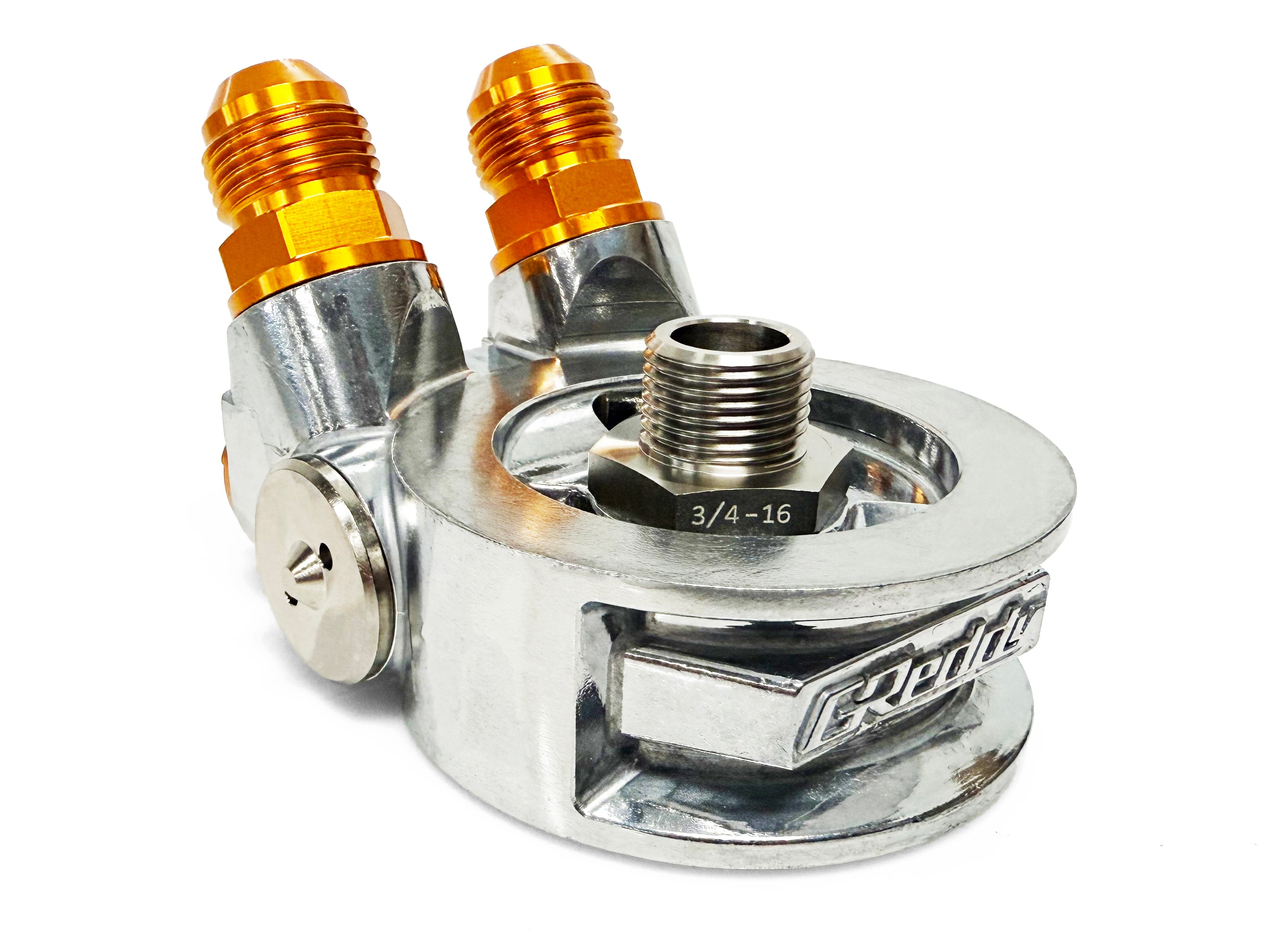 OIL COOLER STD BLOCK, ENG: 3/4-16UNF, FILTER: 3/4-16UNF, 10AN - (12401187) NEW!
