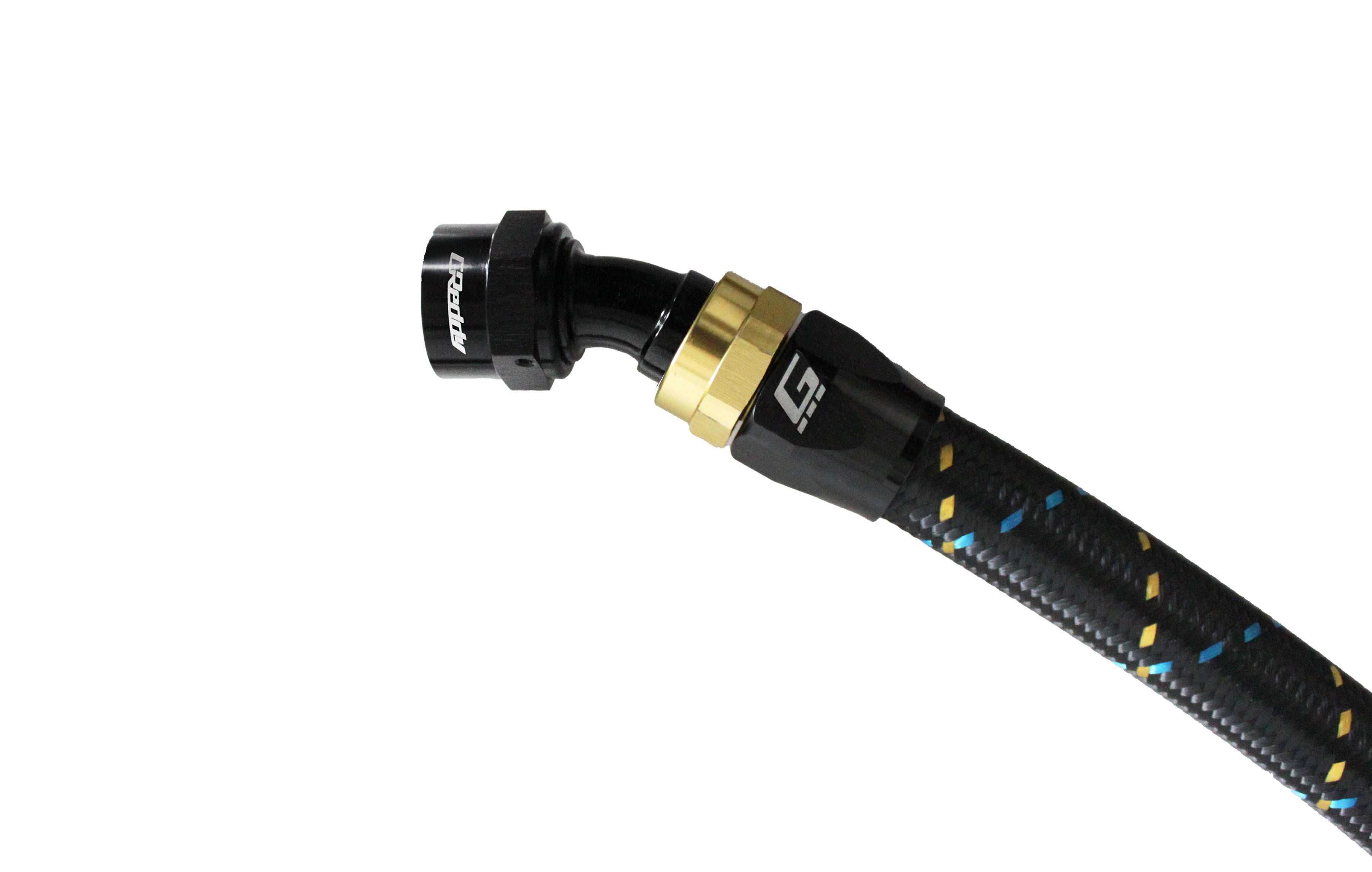 GReddy -04 AN Swivel Hose End(s) - Black / Gold anodized