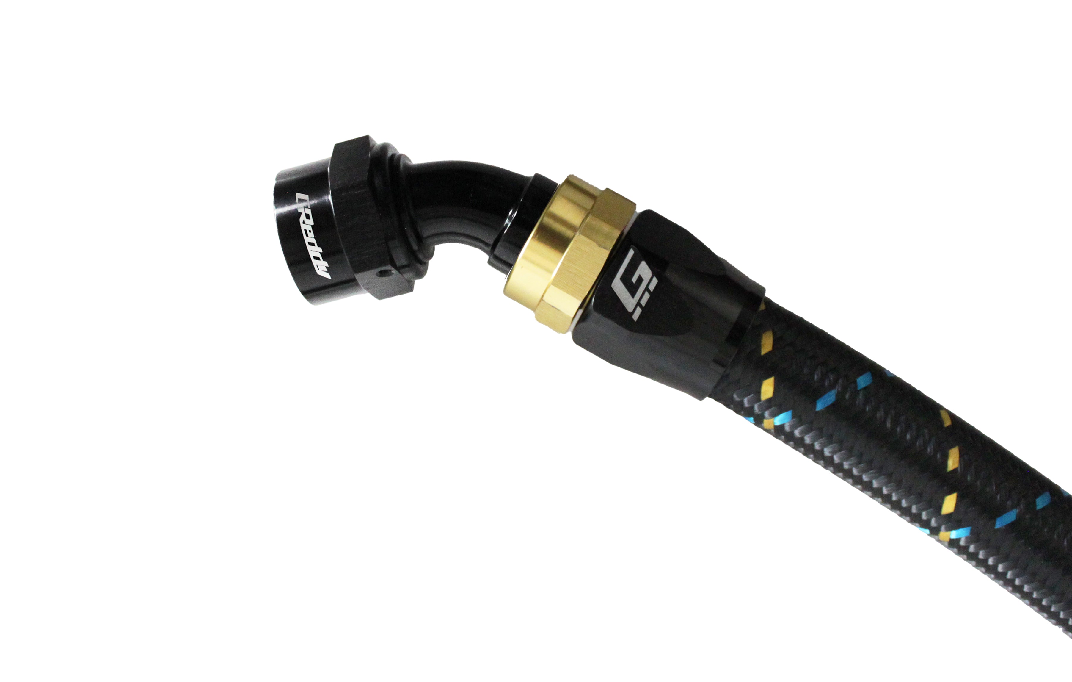GReddy -08 AN Swivel Hose End(s) - Black / Gold anodized