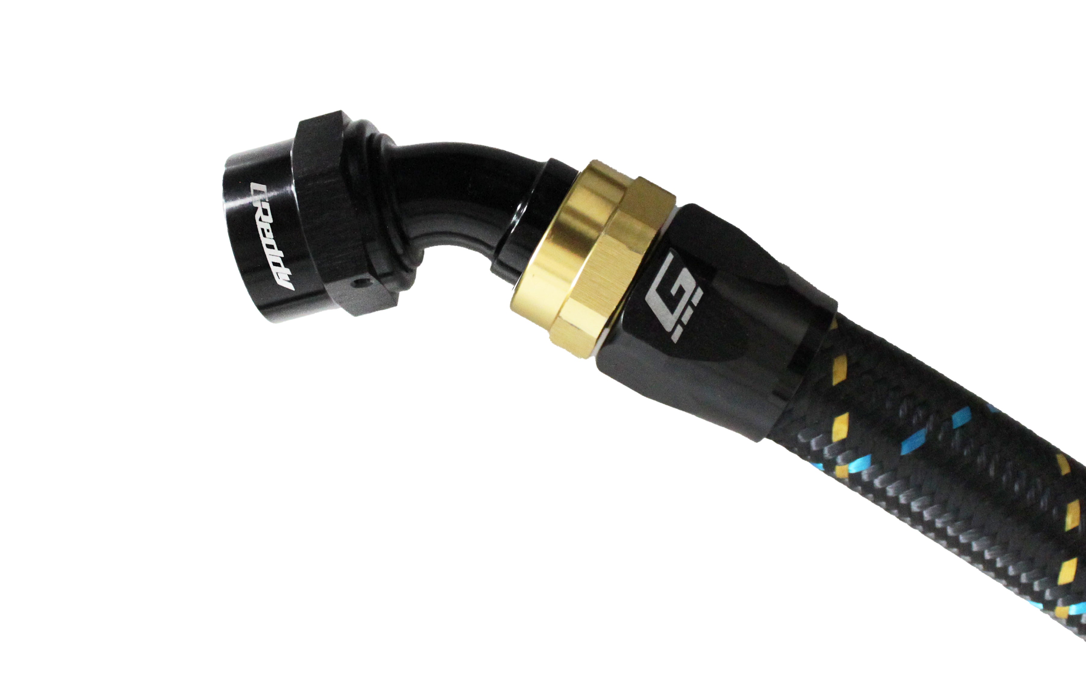 GReddy -10 AN Swivel Hose End(s) - Black / Gold anodized