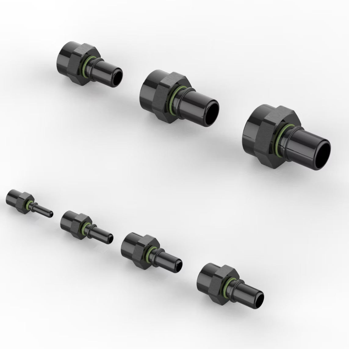 GREDDY PRO/SPEC TO FEMALE AN ADAPTER(s) - BLACK - (12870603 12870803 12871003 12871203 12871603)