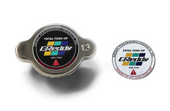 GReddy High Pressure Radiator Cap(s) - 1.3kg/cm2 - polished/black