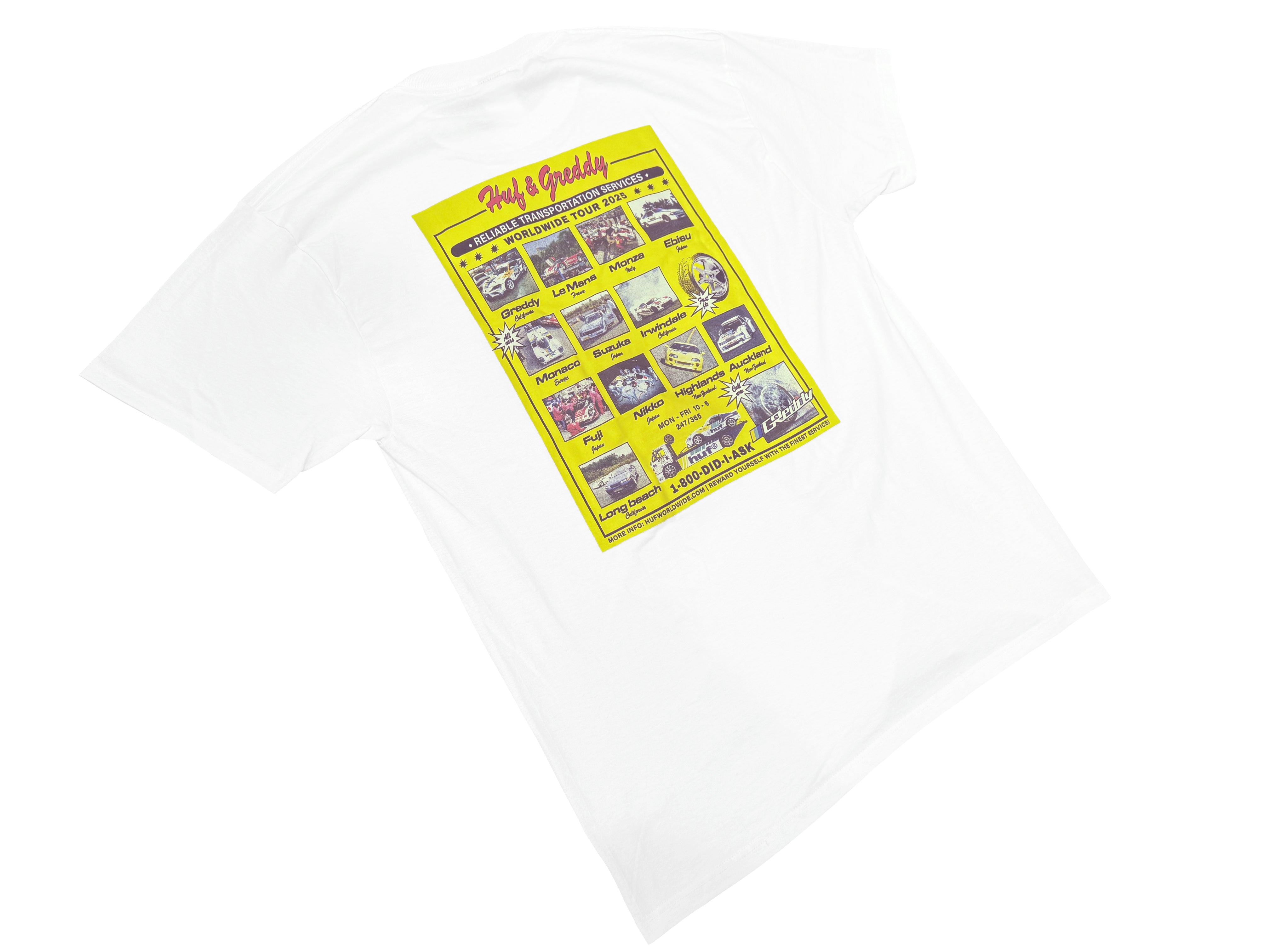 HUF x GReddy Tour S/S Tee - White