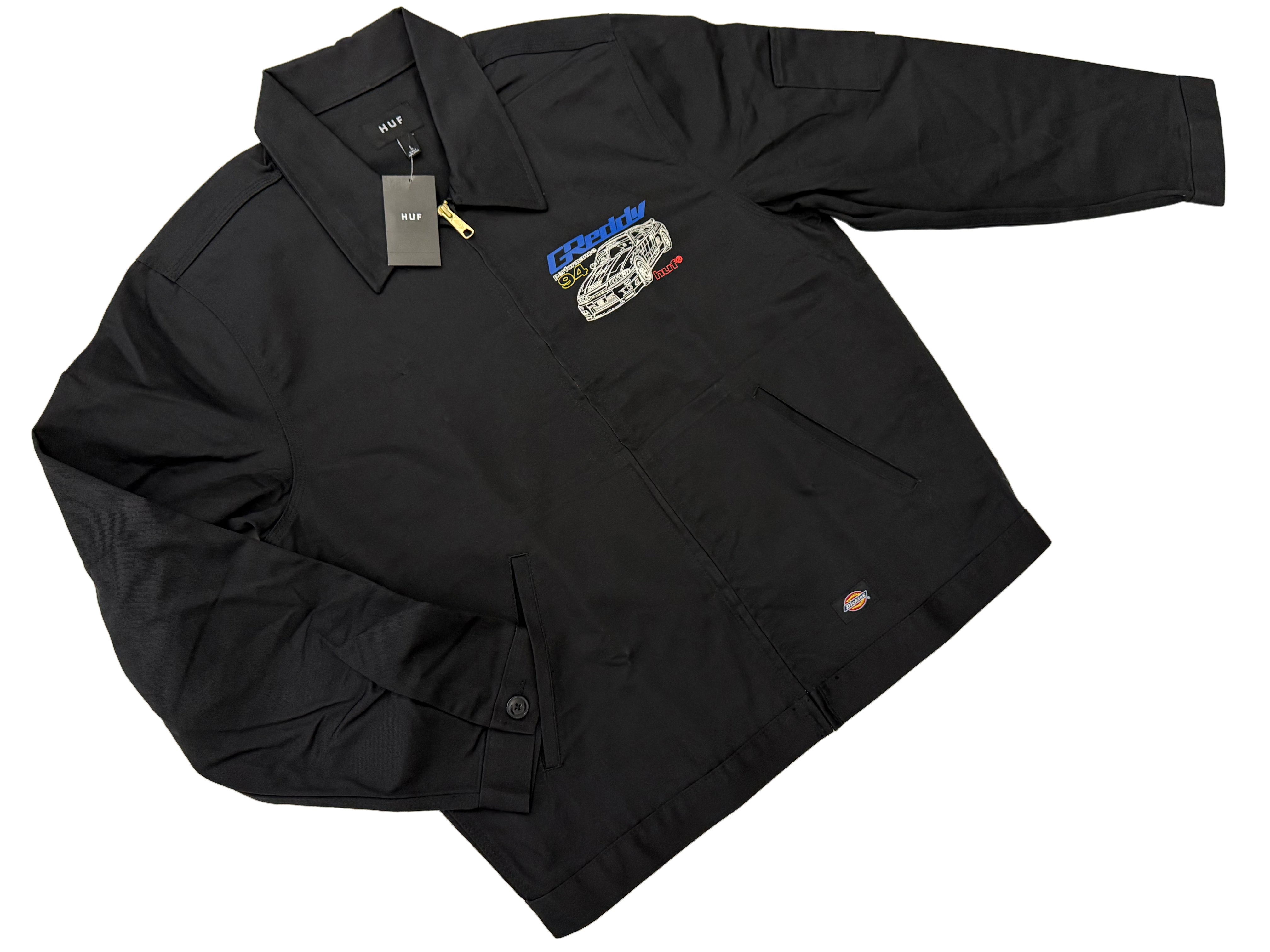 HUF x GReddy Diagram Work Jacket - Black