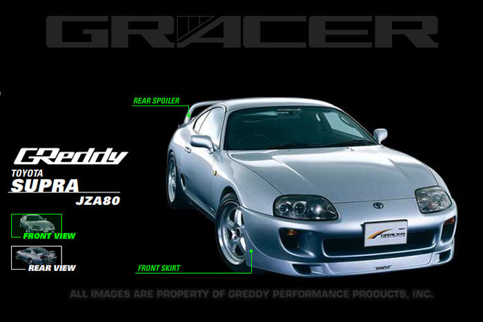 Toyota Supra (JZA80) GReddy GRacer Aero Lip Spoiler / Wing