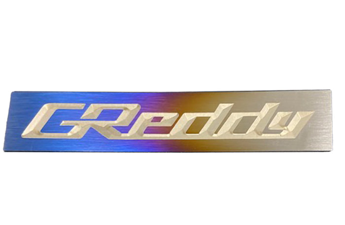 Optional Titanium GReddy Emblem - (105x20mm)