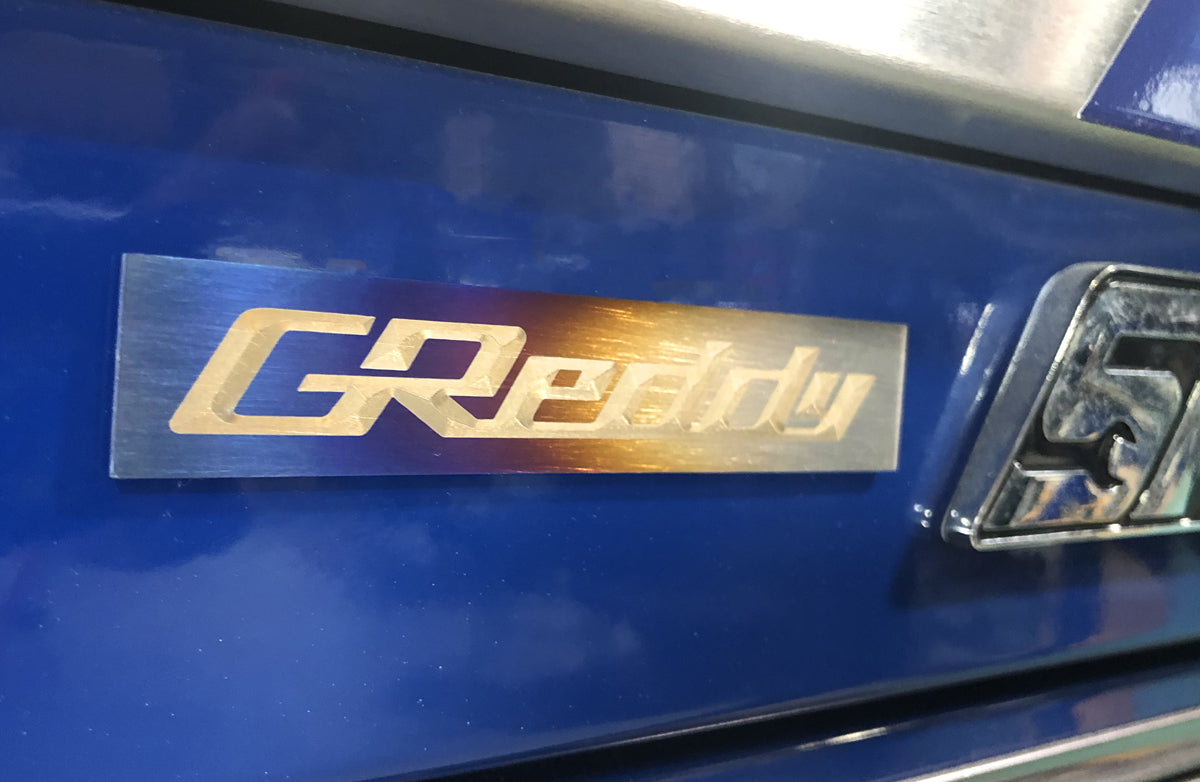 Optional Titanium GReddy Emblem - (105x20mm)