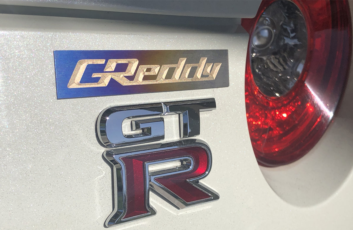 Optional Titanium GReddy Emblem - (105x20mm)