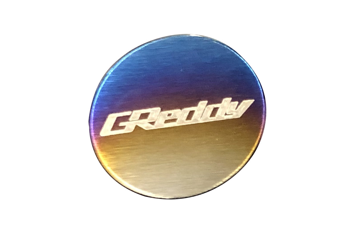 Titanium GReddy Disk Emblem - for Type-A Shift Knob