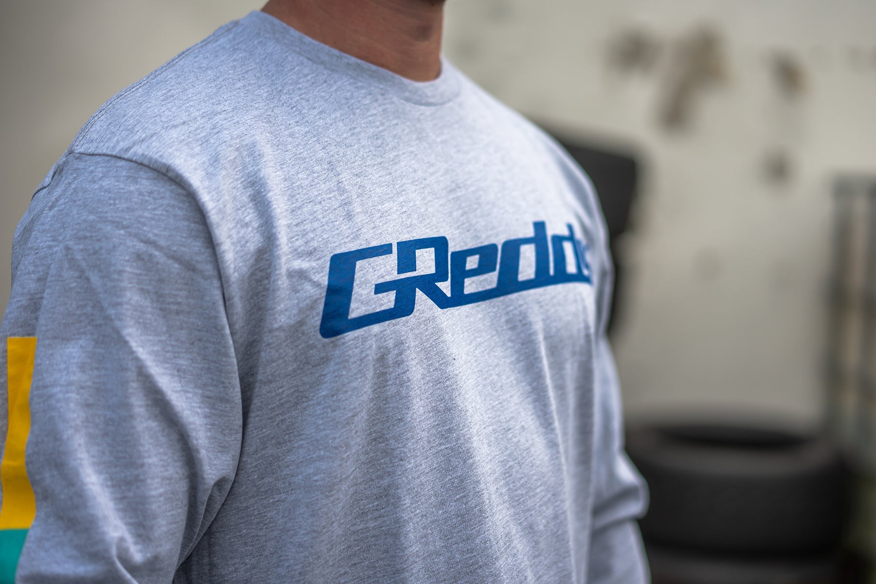 GReddy OG Long Sleeve Tee - Heather Gray