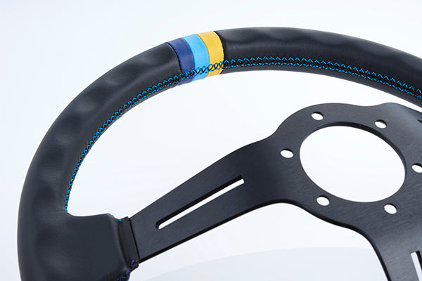 GREDDY SPORT STEERING WHEEL - 3 STRIPE DEEP DISH - (16600002)