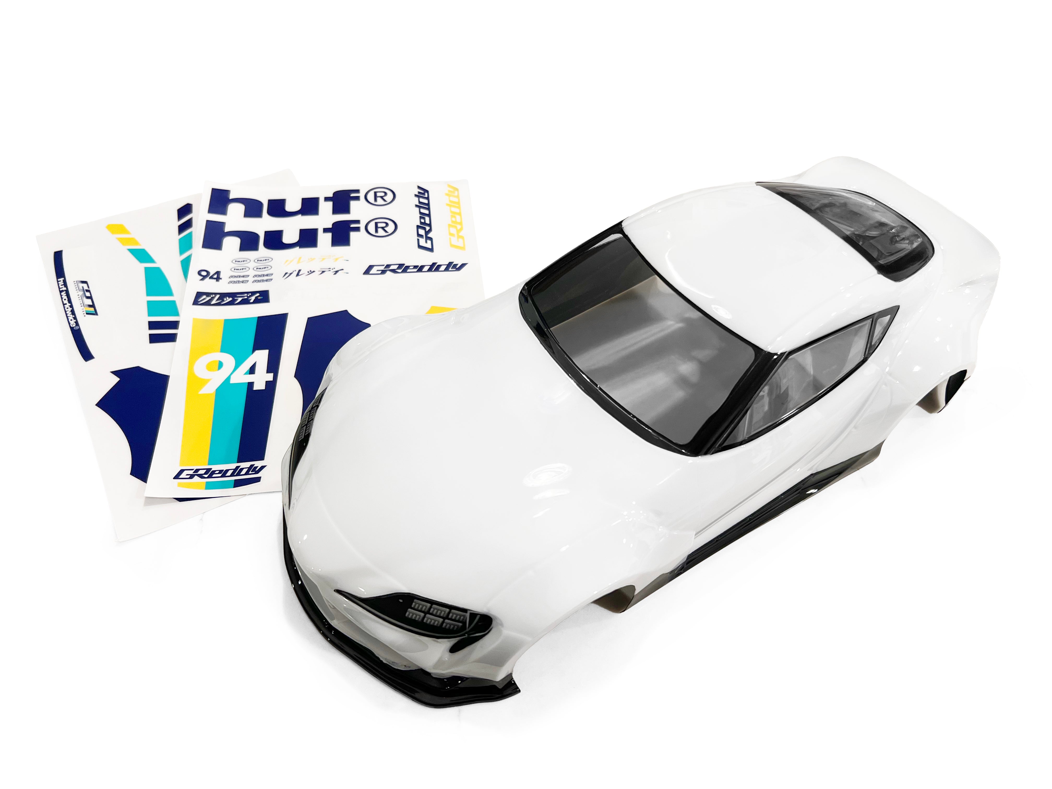 HUF x GReddy Yokomo Pandem A90 GR Supra 1/10 RC Body (clear) - (limited release)