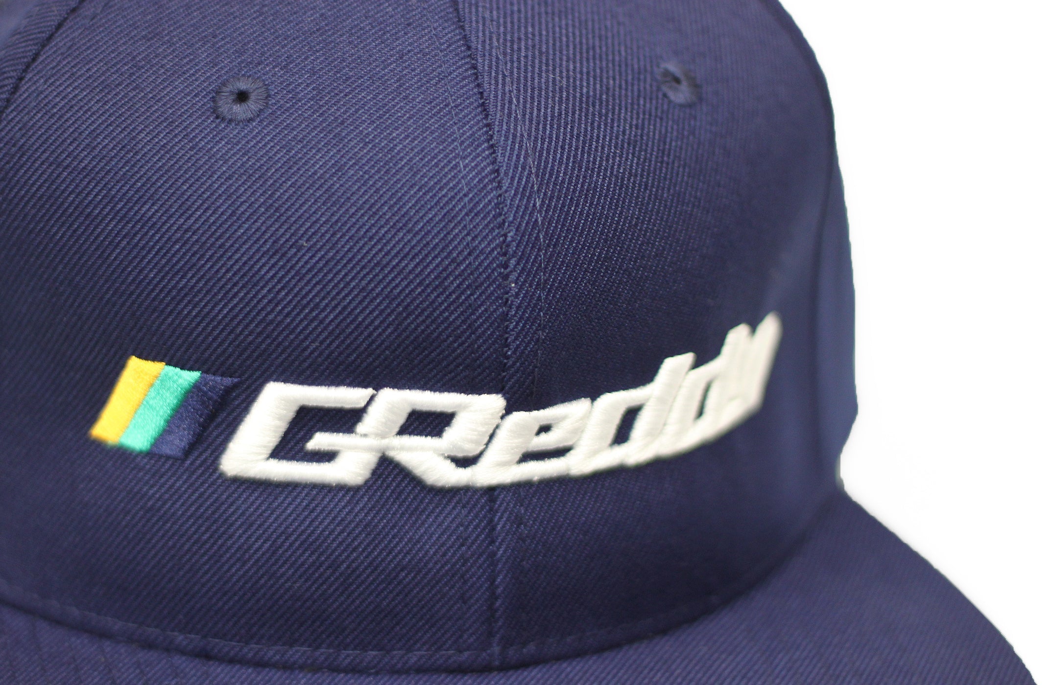 Forward Stripe GReddy Logo Snap-Back Cap - Navy Blue