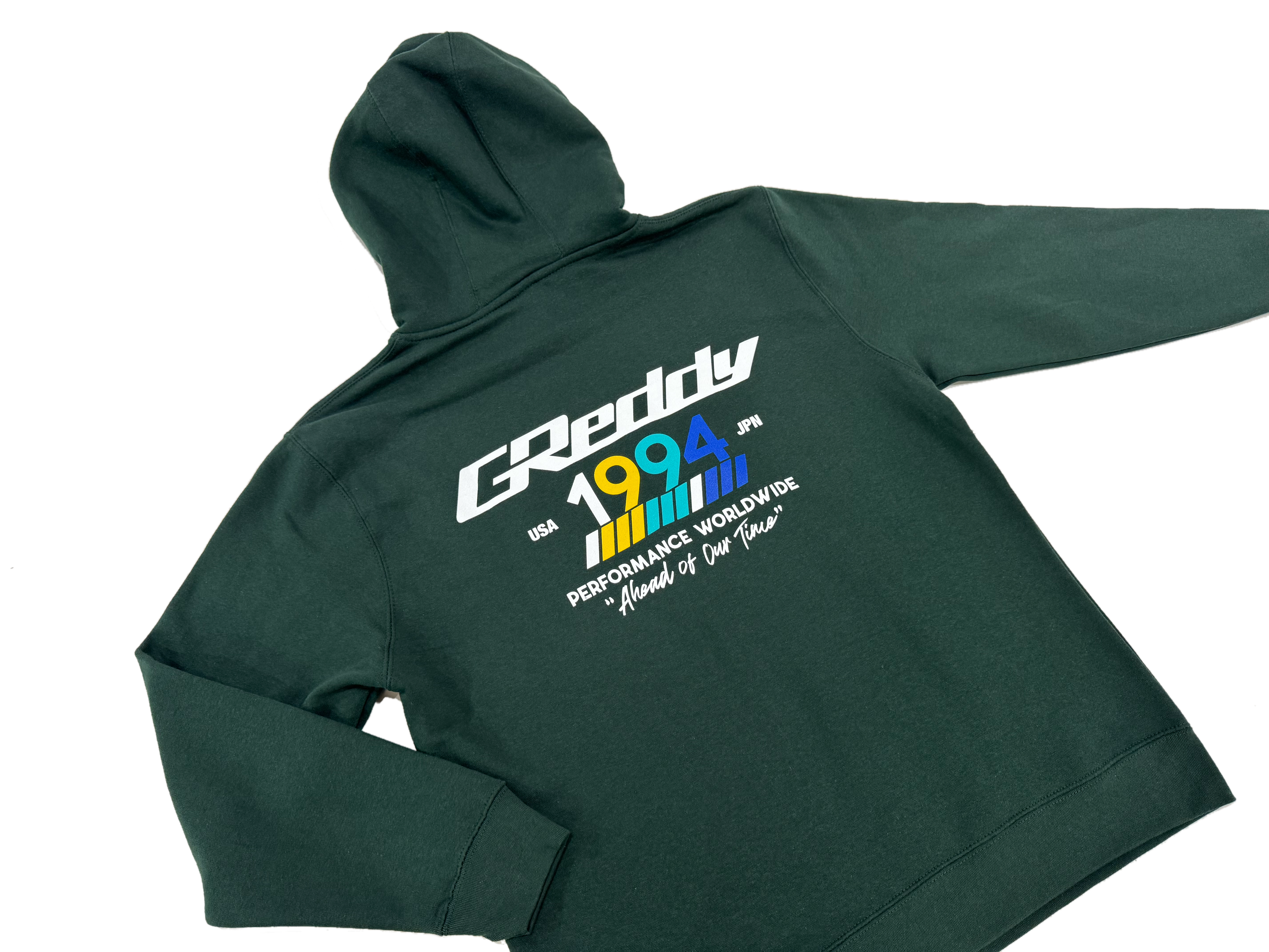 GReddy "94" Pullover Hood - Sports Green
