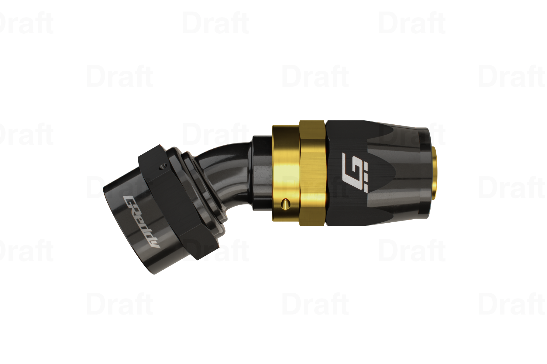 GREDDY 30 DEG. AN HOSE END(s) - BLACK/GOLD - (12800430 12800630 12800830 12801030 12801230 12801630)