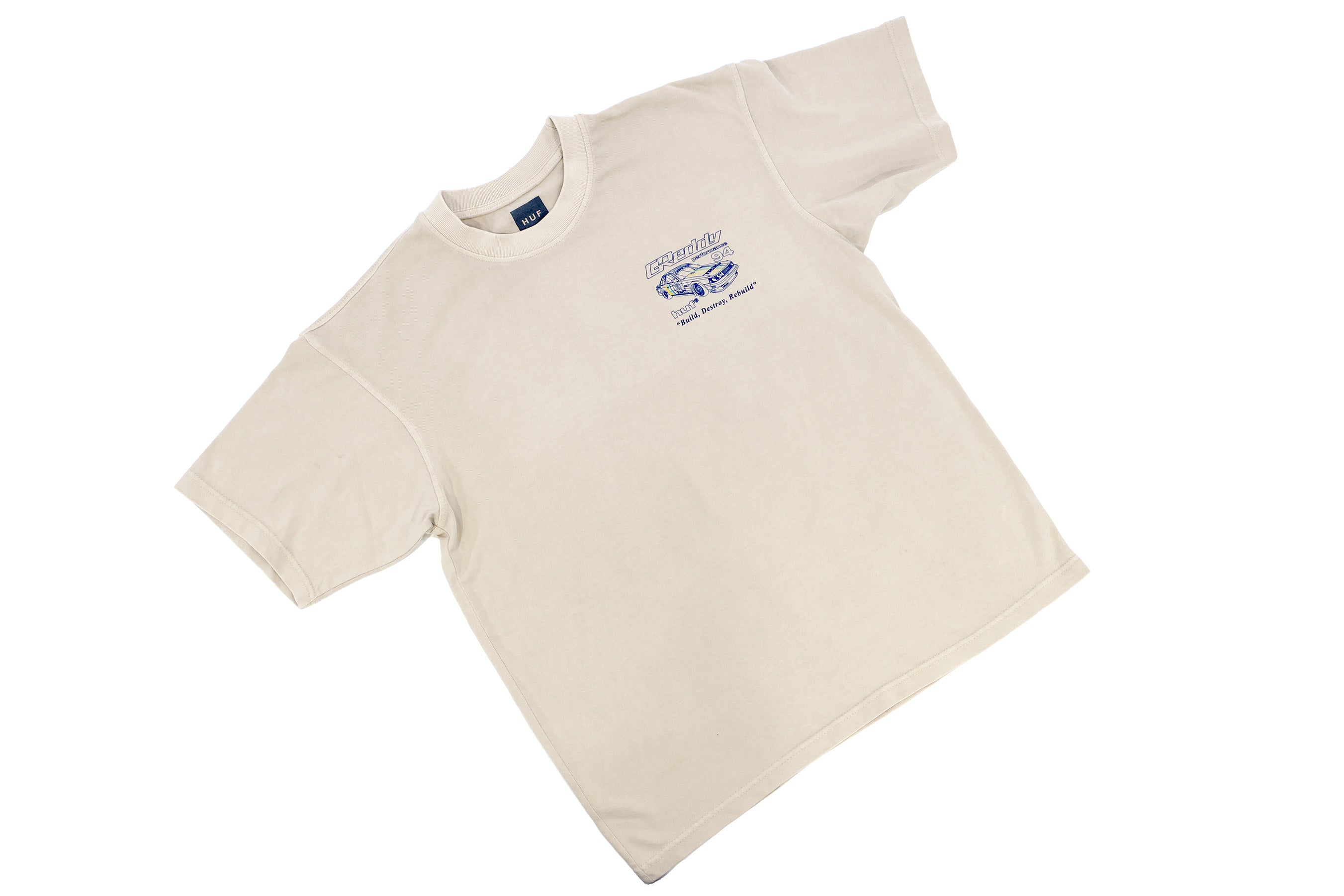 GReddy x HUF Retro Mod Boxy Tee - Pigment French Oak
