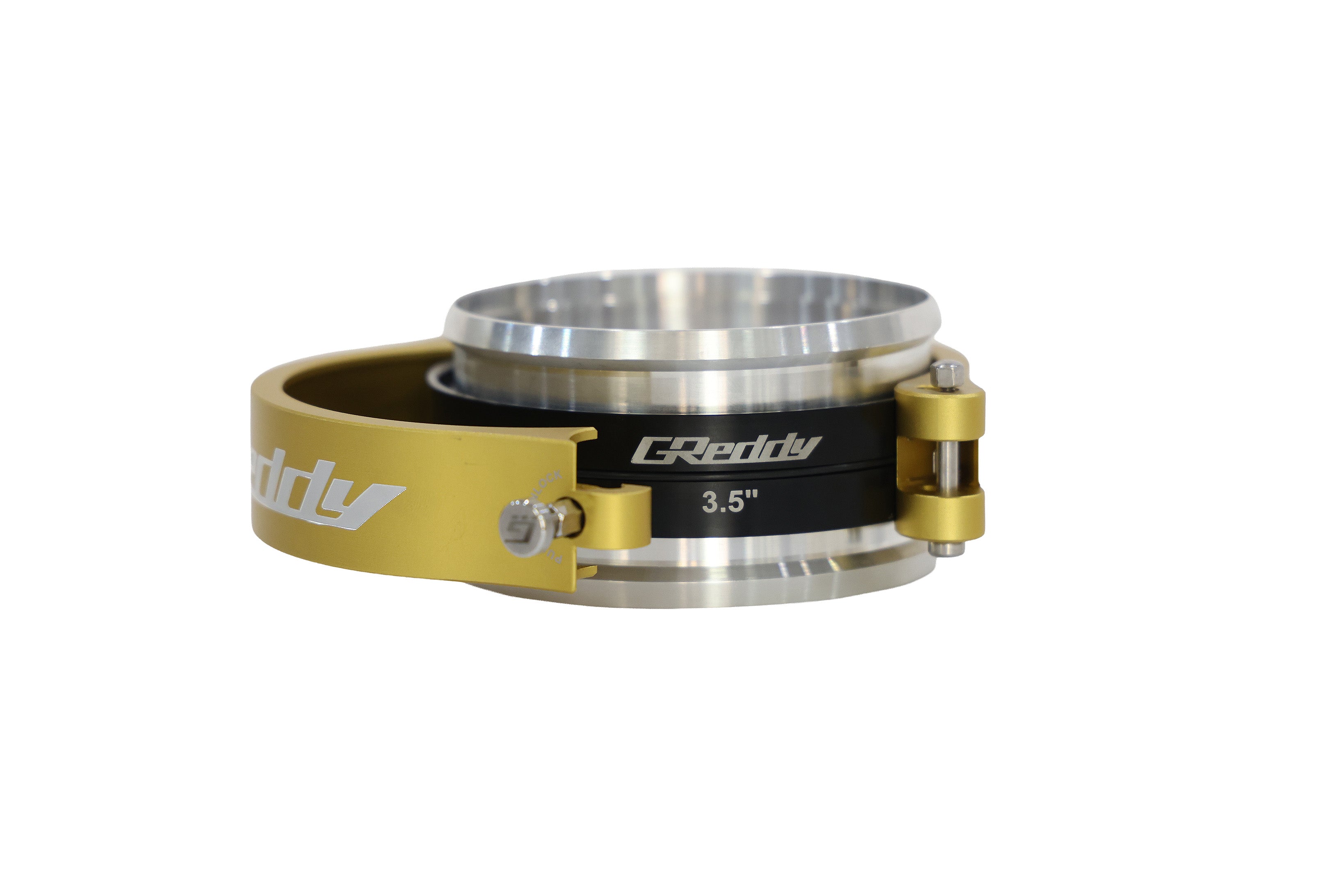 GREDDY 3.5" BOOST TUBE CLAMP WITH WELD-ON RINGS (GOLD) - (22420350)