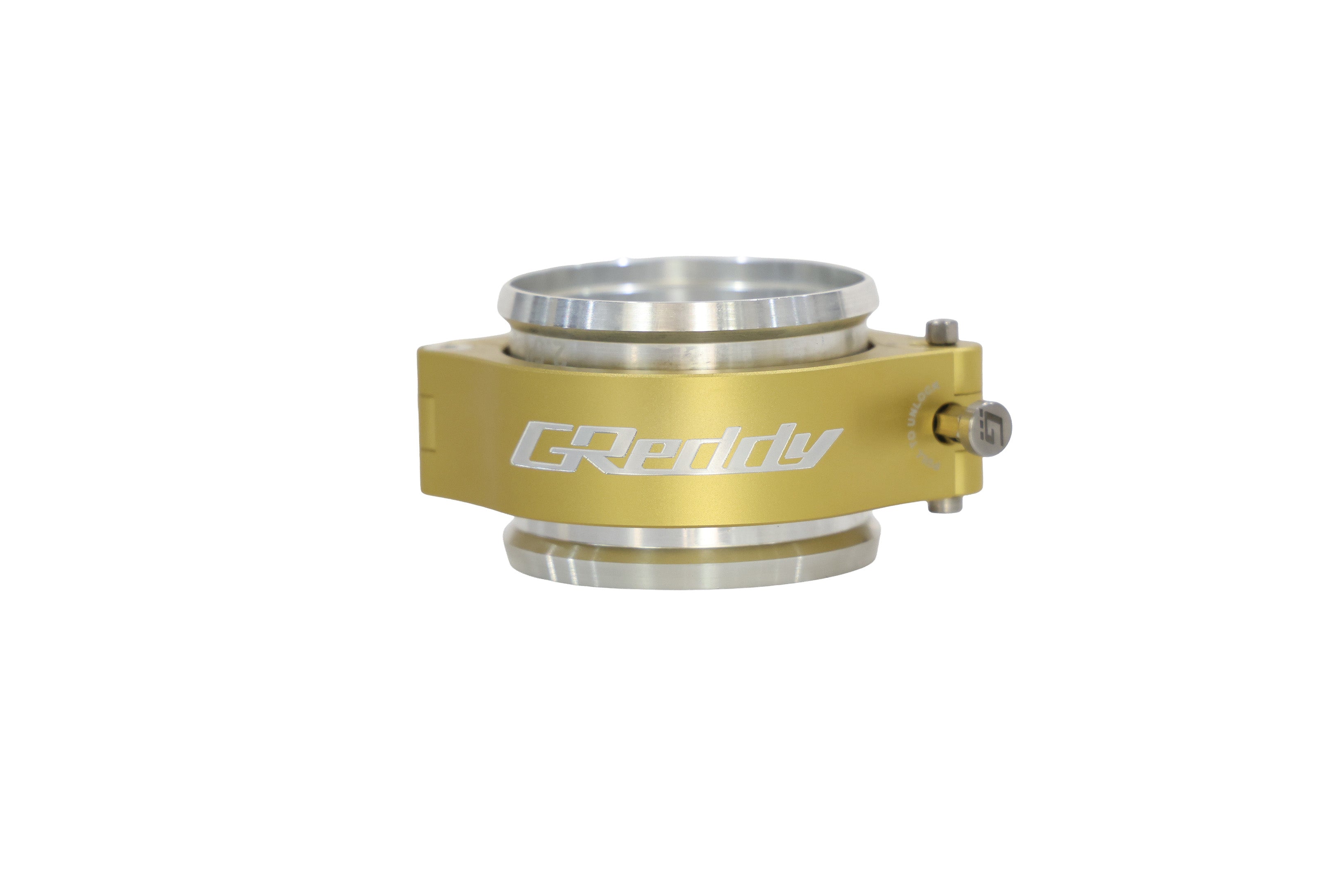 GREDDY 2.5" BOOST TUBE CLAMP WITH WELD-ON RINGS (GOLD) - (22420250)
