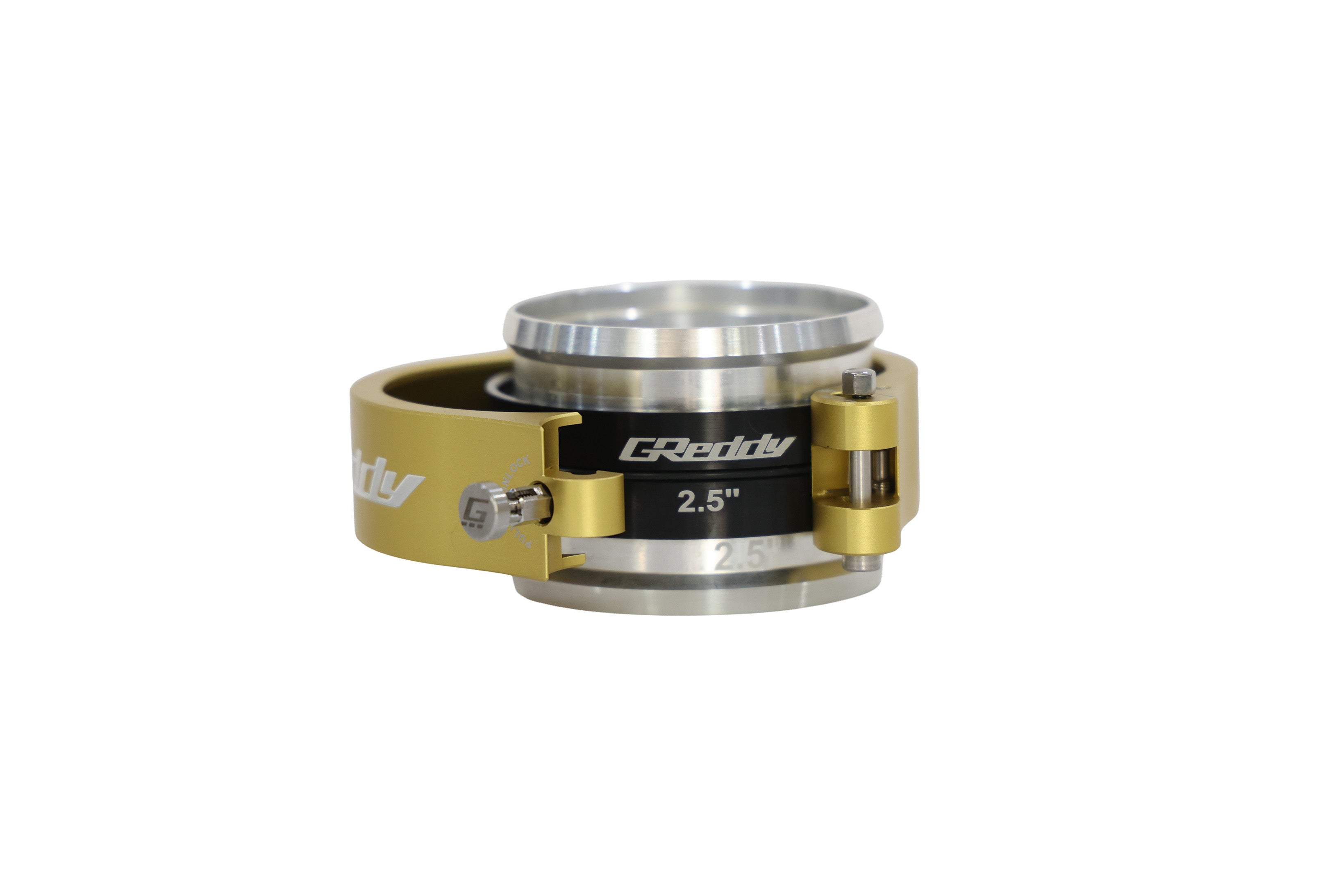 GREDDY 2.5" BOOST TUBE CLAMP WITH WELD-ON RINGS (GOLD) - (22420250)