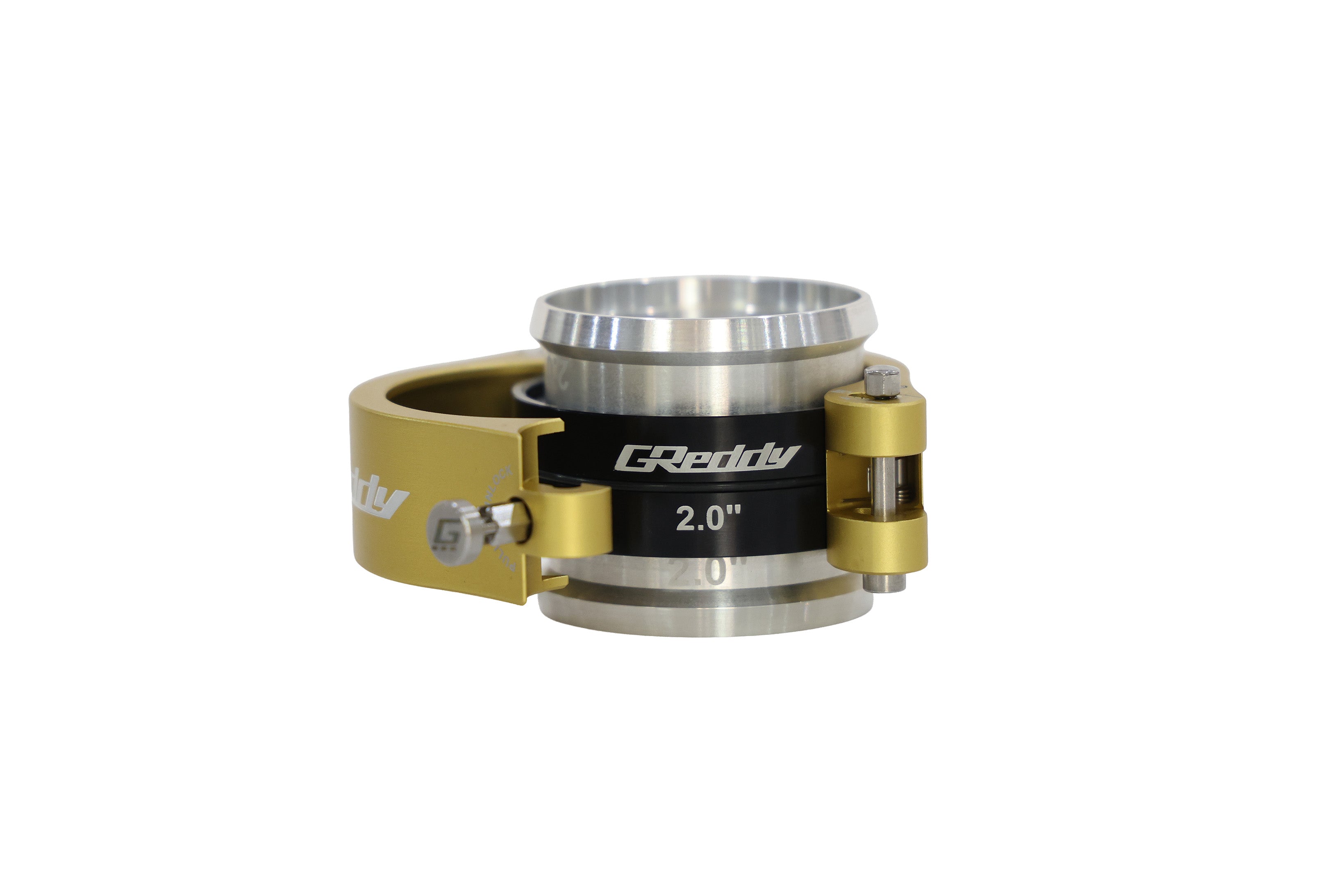 GREDDY 50mm BOOST TUBE CLAMP WITH WELD-ON RINGS (GOLD) - (22420200)