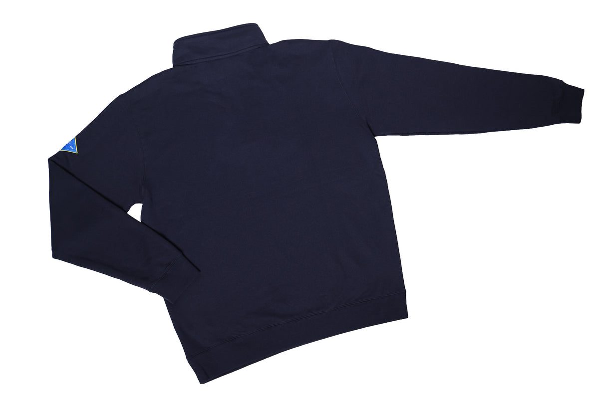 GReddy Underline Embroidered 1/4 Zip - Navy