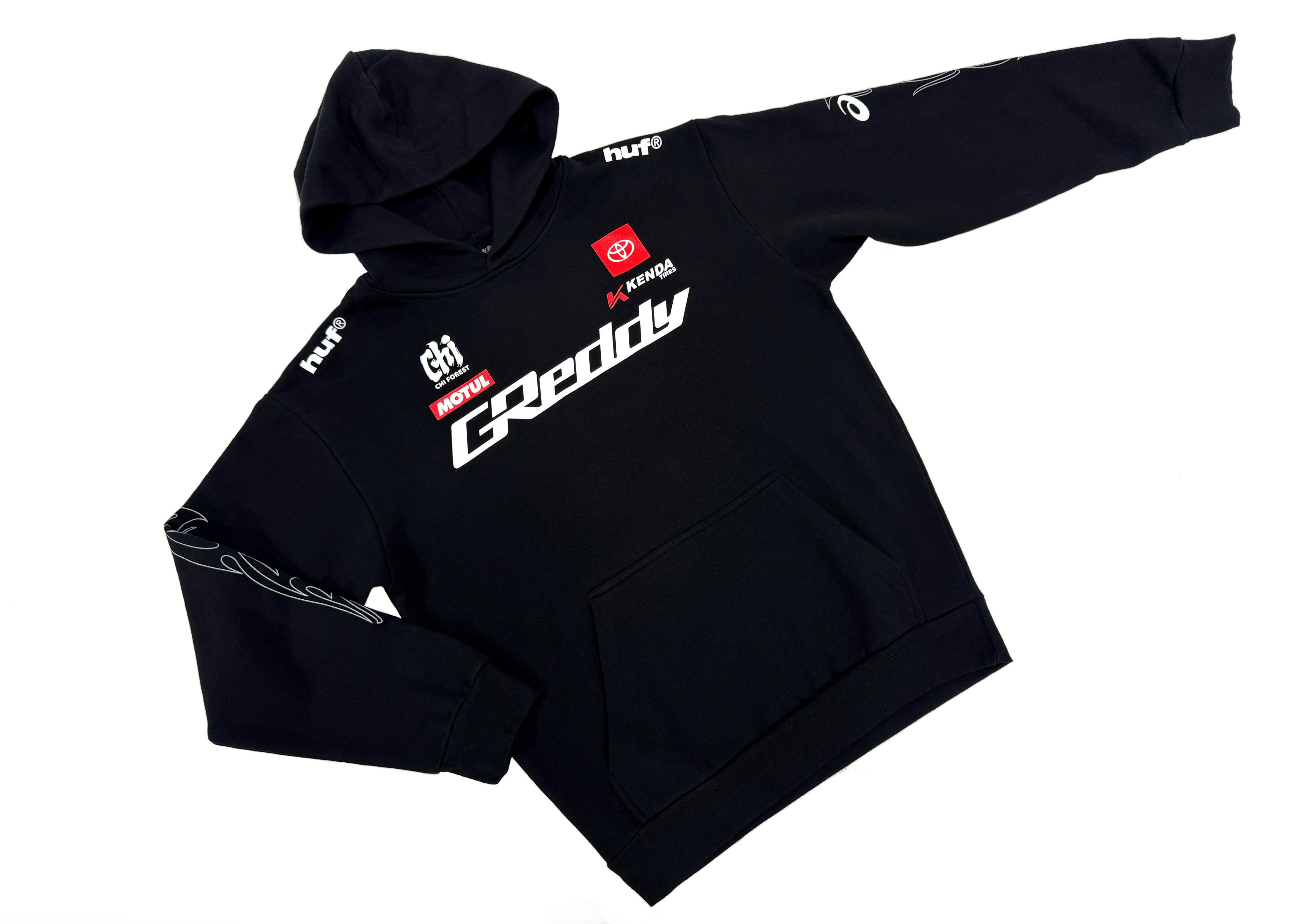 GReddy x Gushi LB2 Pullover Hoodie - Black