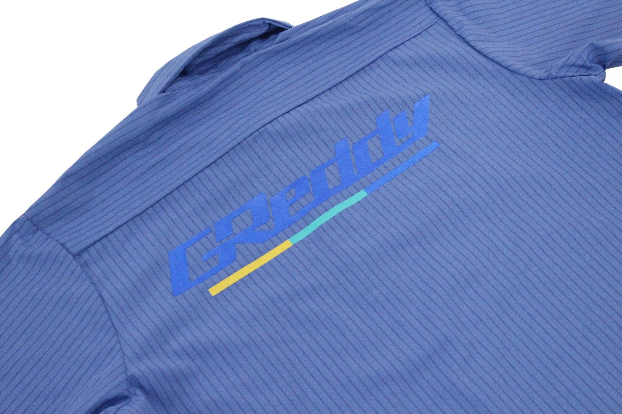 NEW! GReddy Mechanic's Button-up Work Shirt(s) V3 - Blue/Blue Stripe