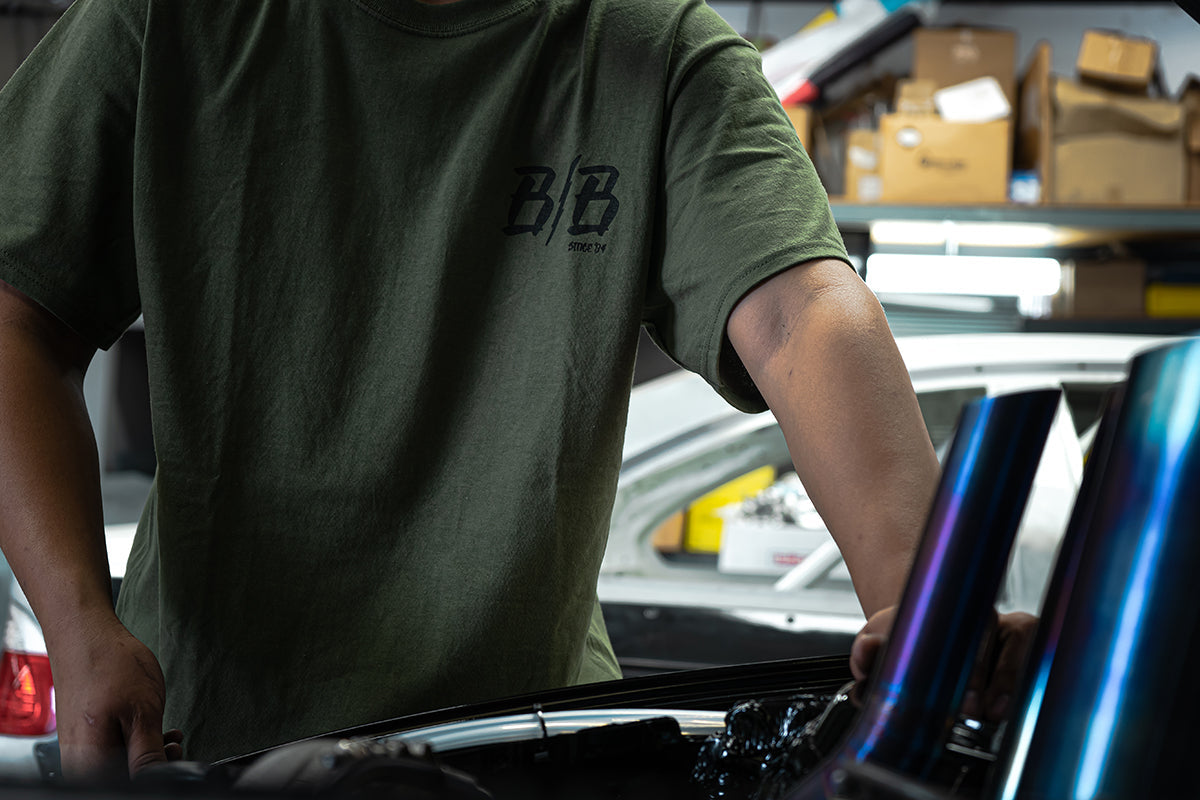 Boost Brigade Turbo Skull Tee - Olive