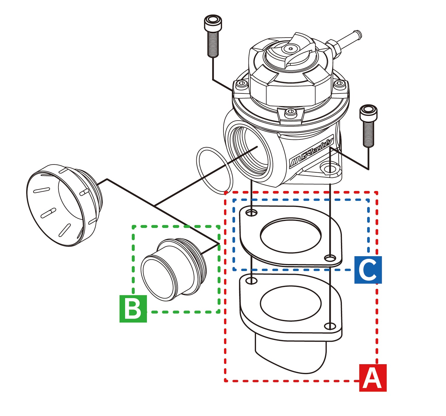 GREDDY TYPE FV2 BLOW OFF VALVE - (11501666)
