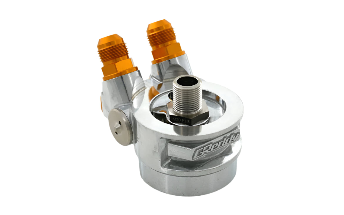 OIL COOLER STD HIGH BLOCK, ENG: M20x1.5, FILTER: M20xP1.5, 10AN - (12401194) NEW!