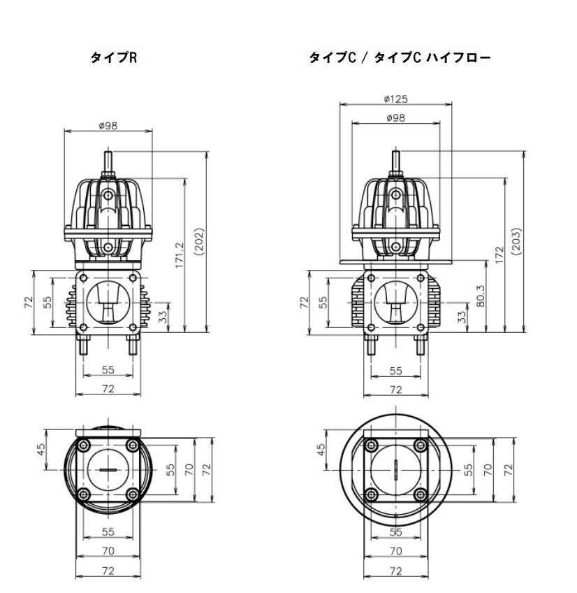 WASTEGATE TYPE C08 (0.8-1.2 KG/CM2) - (11501548)