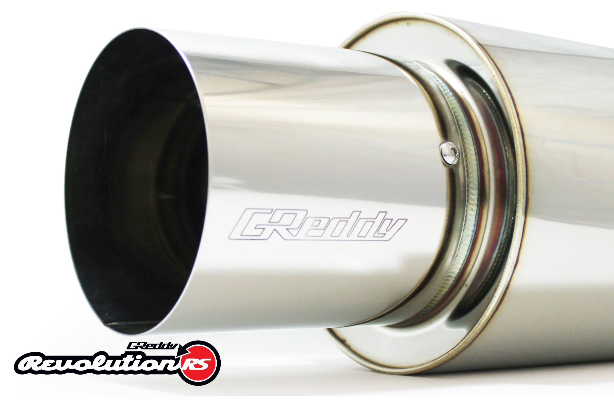 REVOLUTION RS  UNIVERSAL MUFFLER 3.0"- 3-BOLT 115MM  TIP - (11001131)