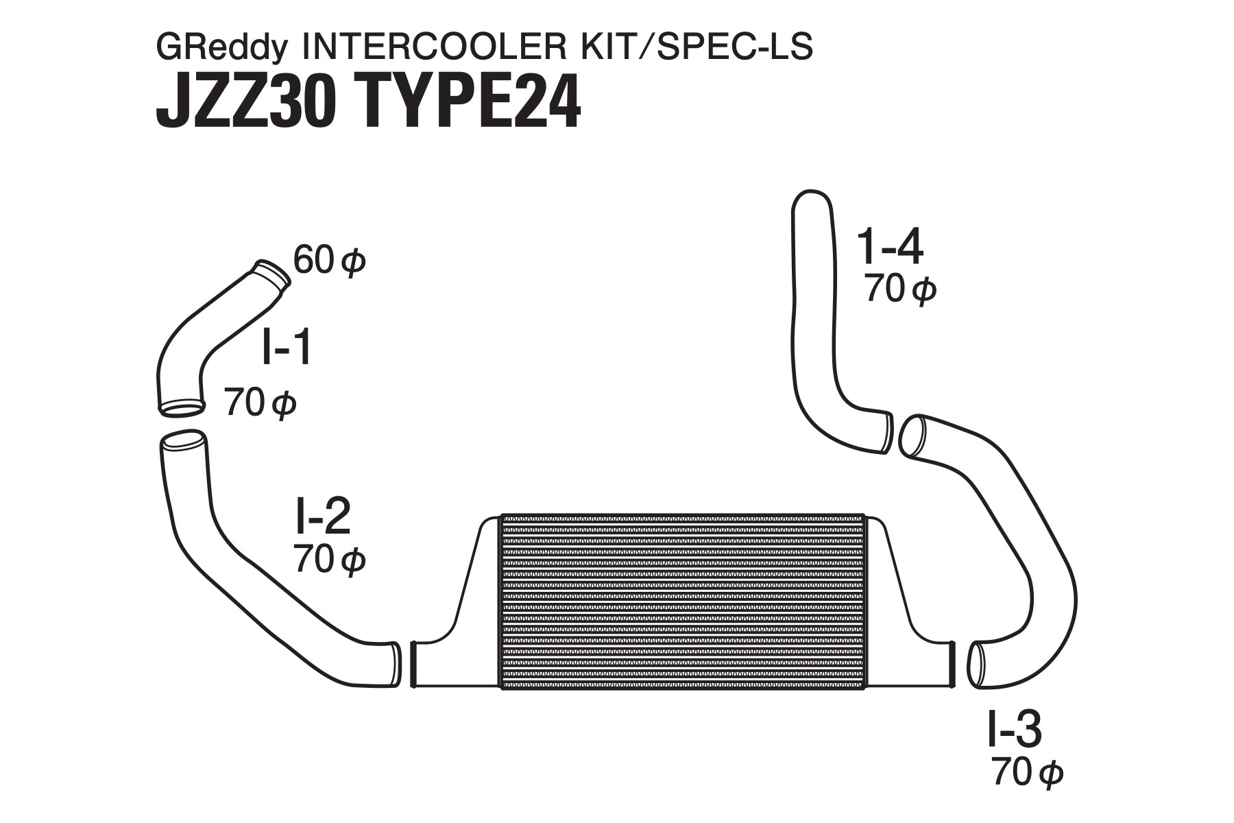 TRUST INTERCOOLER SPEC-LS T-24 JZZ30 - (12010466)