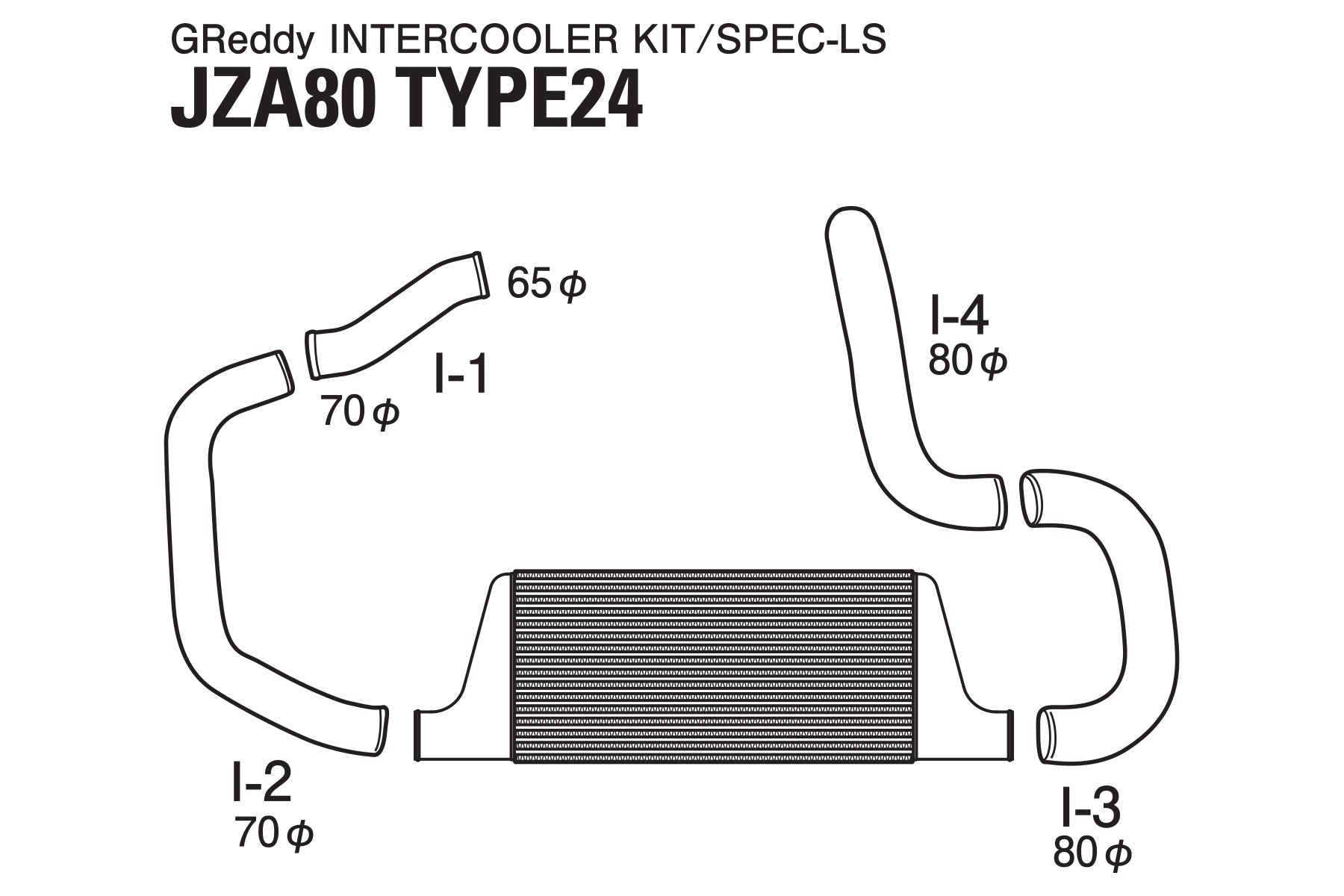 TRUST INTERCOOLER SPEC-LS T-24 JZA80 - (12010465)