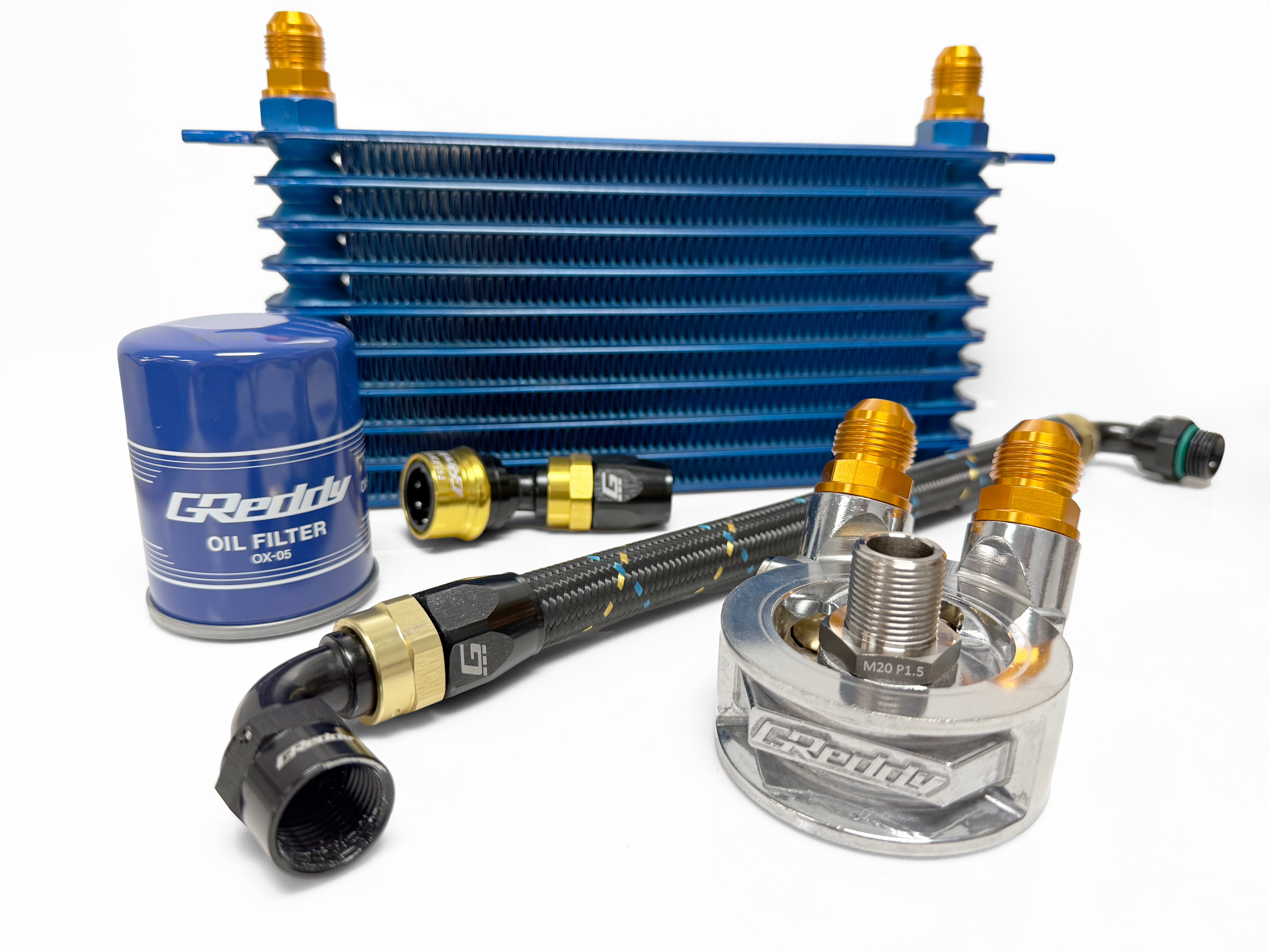 OIL COOLER STD BLOCK, ENG: M20x1.5, FILTER: M20xP1.5, 10AN - (12401190)  NEW!