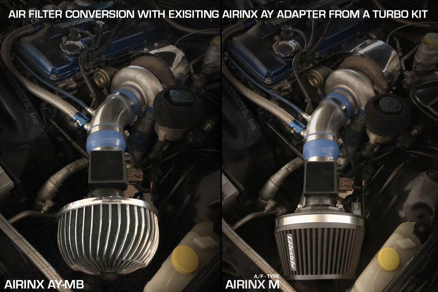 ShopGreddy Spl.: GReddy A/F-type Airinx M 172 Air Filter, Baseplate & Adapters