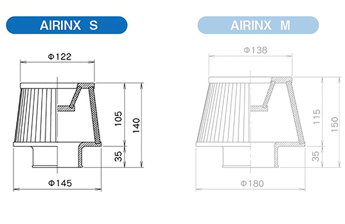 GReddy Airinx S General Purpose Universal Air Filter (sm)