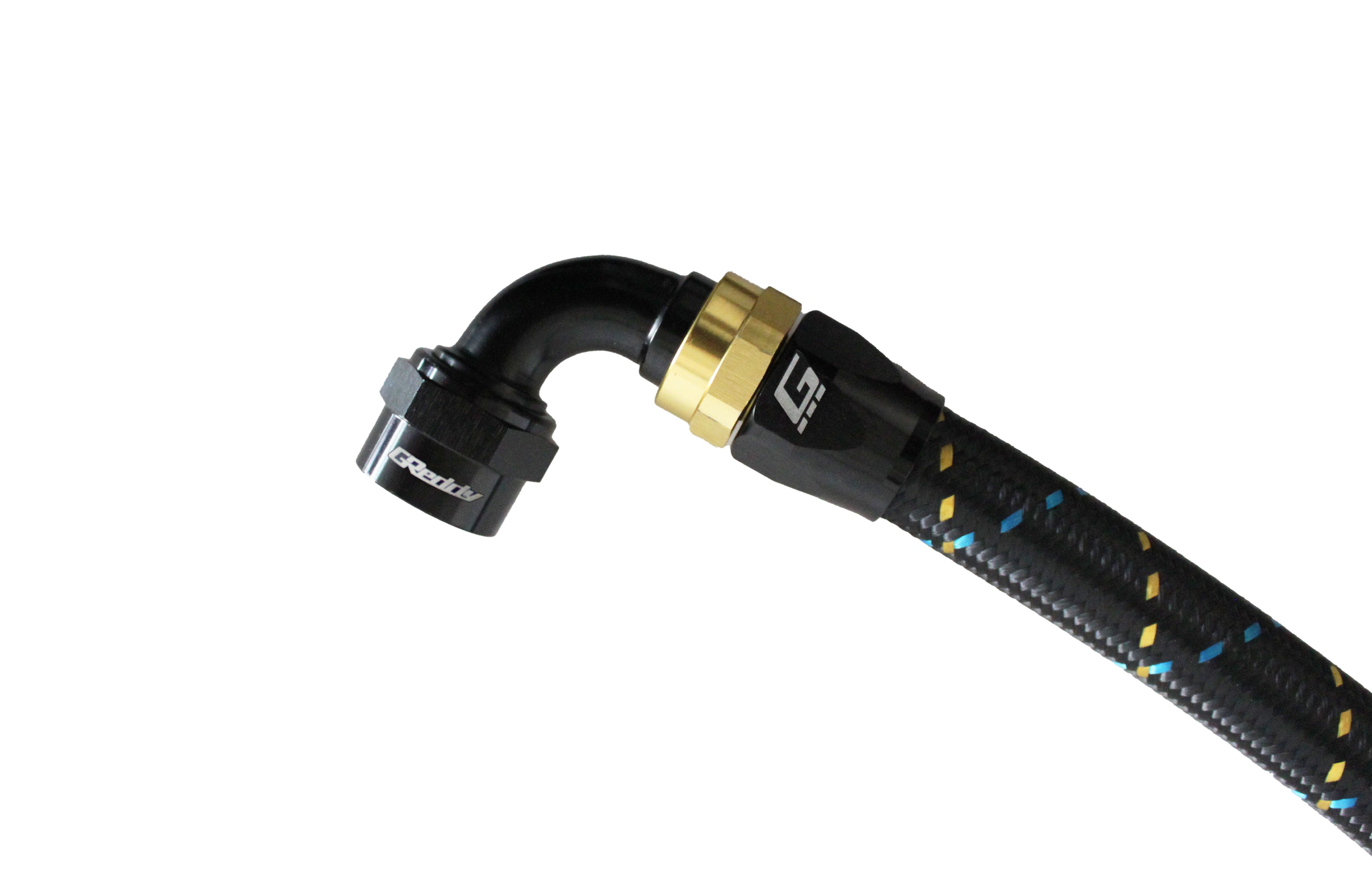 GReddy -06 AN Swivel Hose End(s) - Black / Gold anodized