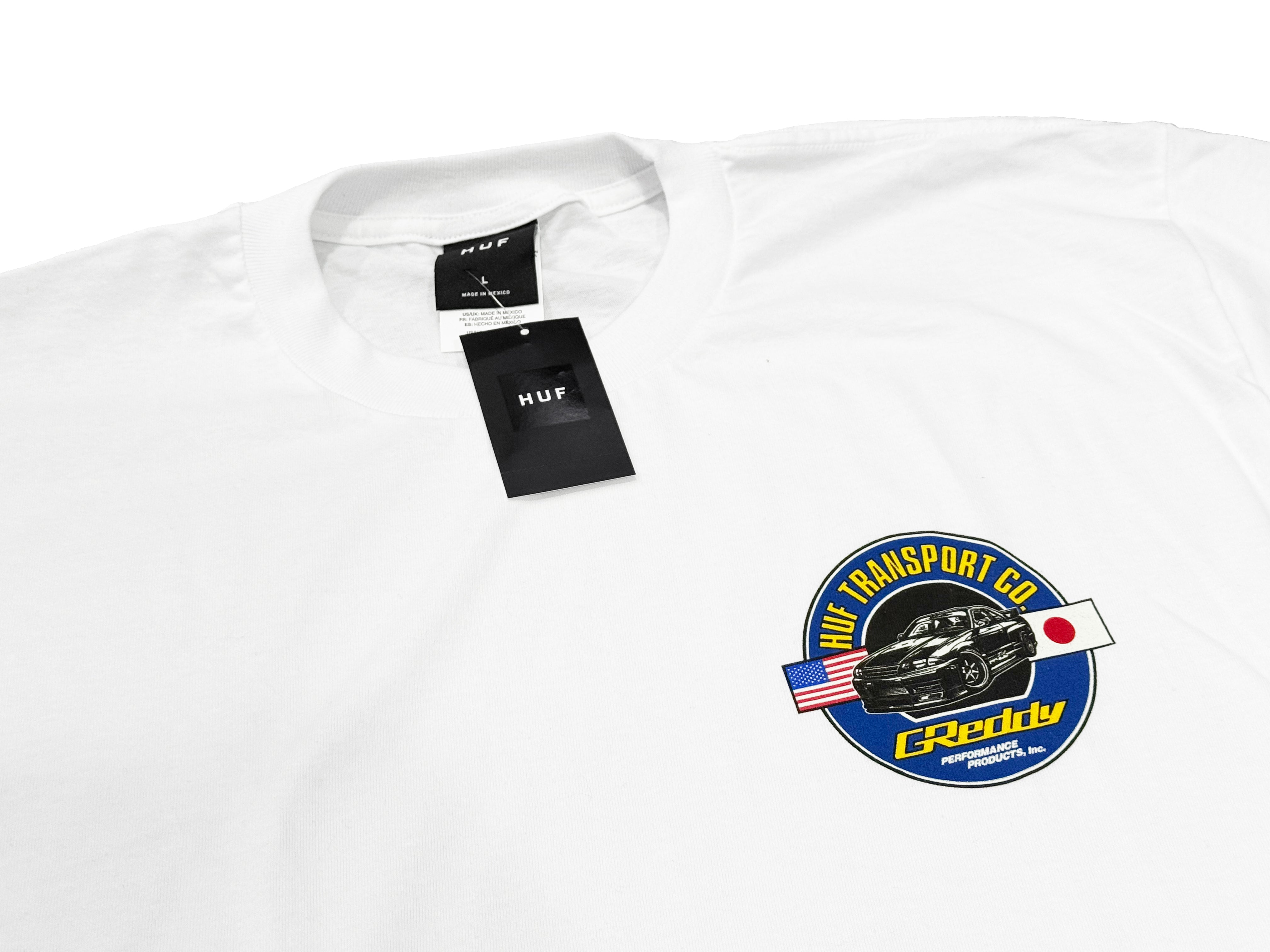 HUF x GReddy Transport S/S Tee - White