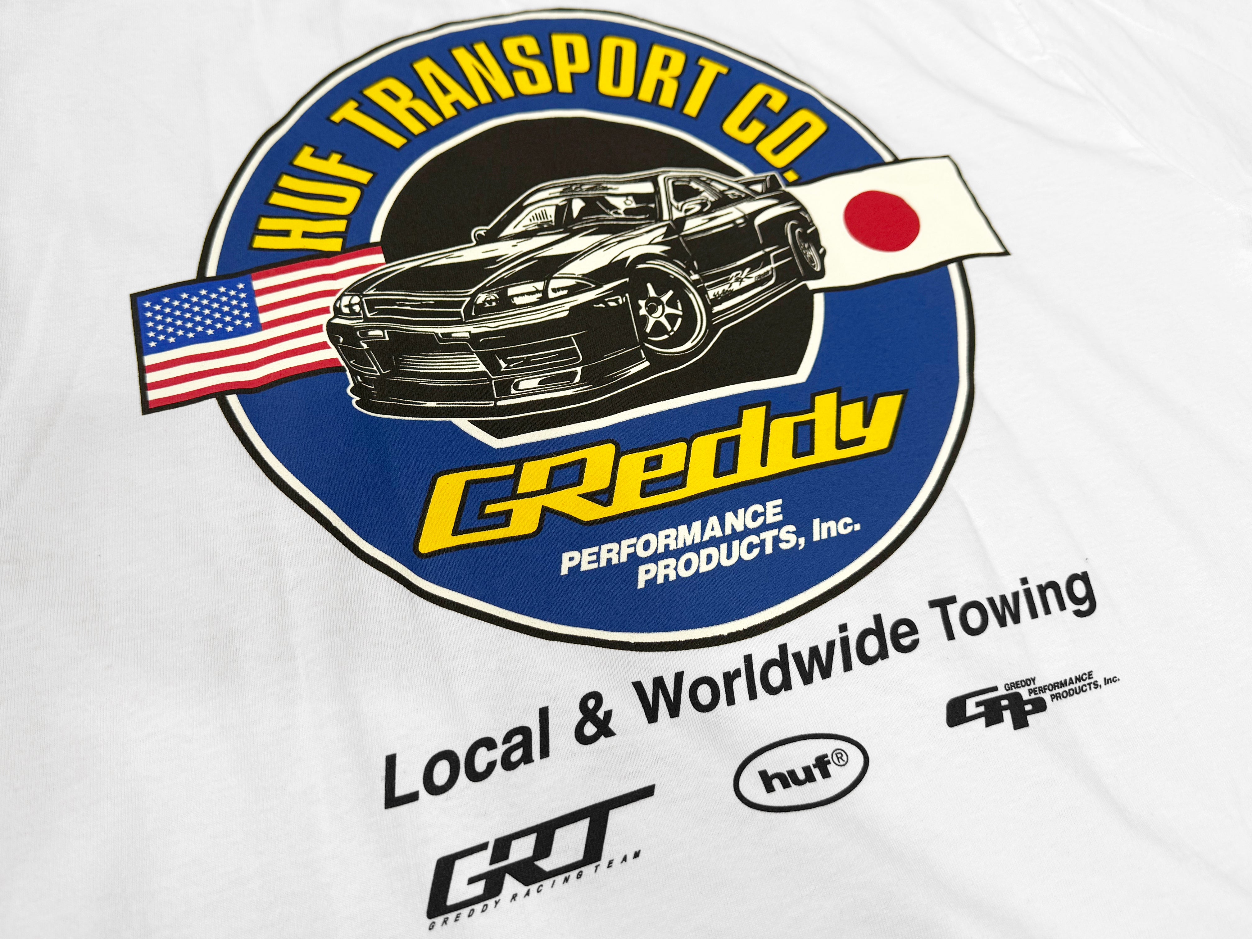 HUF x GReddy Transport S/S Tee - White