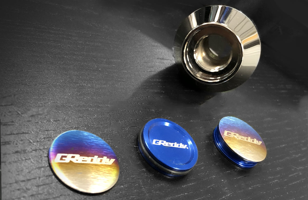 Titanium GReddy Disk Emblem - for Type-A Shift Knob