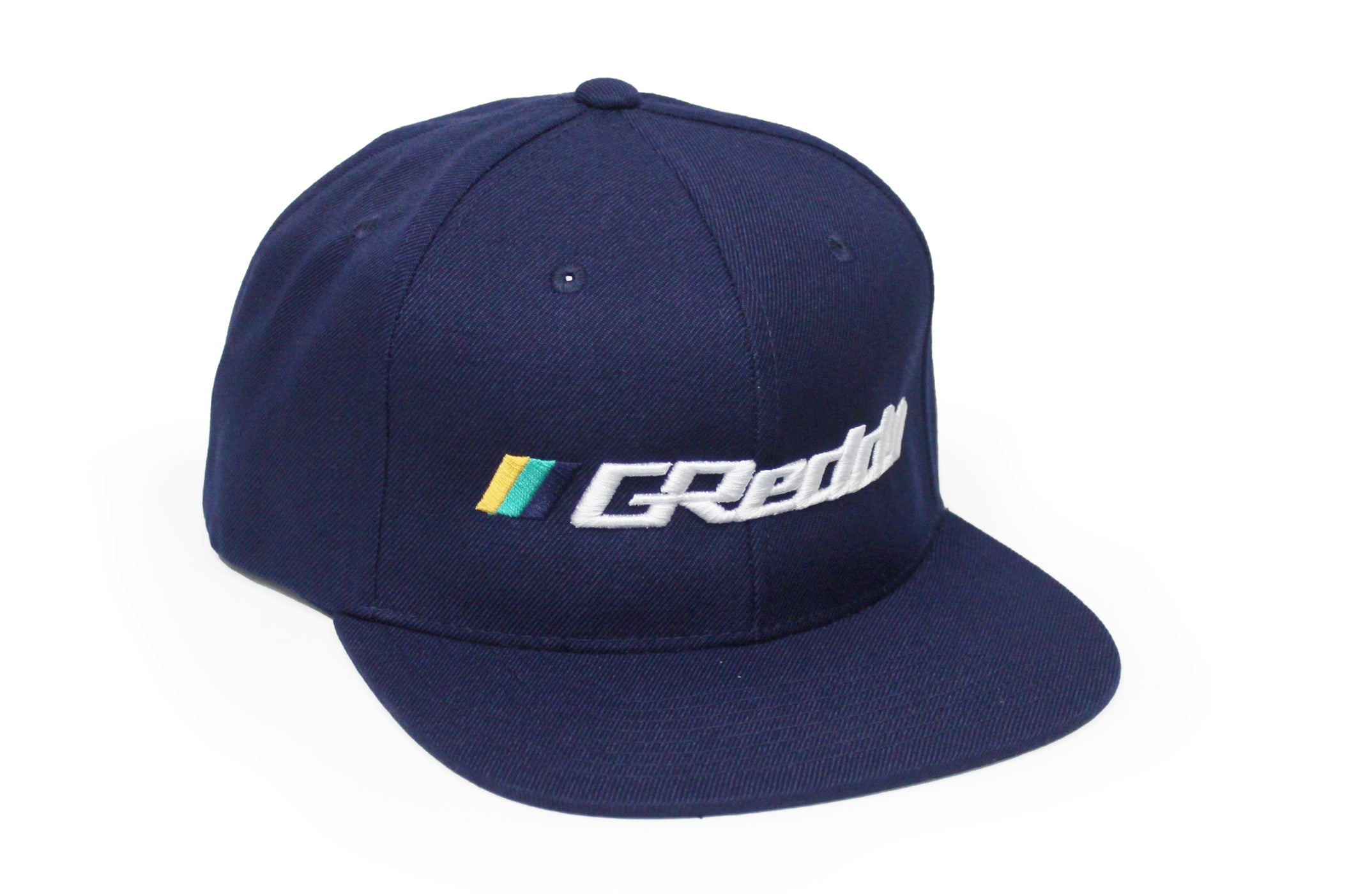 Forward Stripe GReddy Logo Snap-Back Cap - Navy Blue