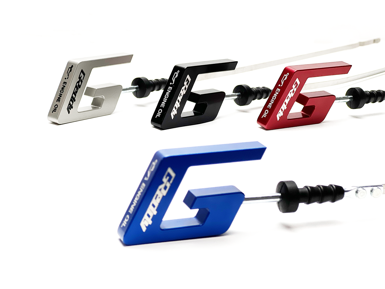 GREDDY RB26DETT “G” ENGINE DIPSTICK(s)- Silver, Black, Blue, or Red - (2390120x)