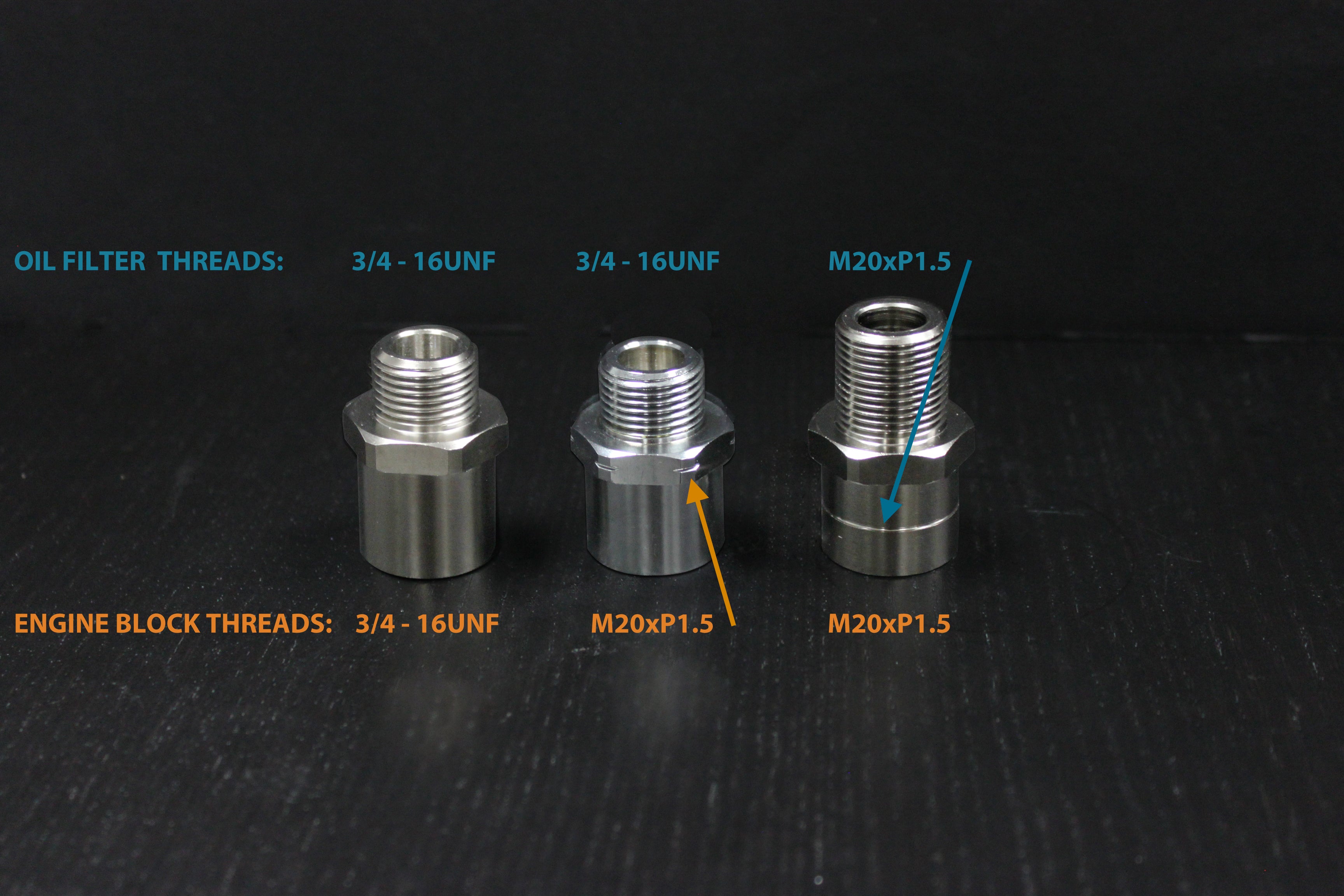 REPLACEMENT CENTER BOLT FOR TYPE-E O/C BLOCK ADAPTER, ENG: M20XP1.5 FILTER: 3/4-16UNF - (12401152)